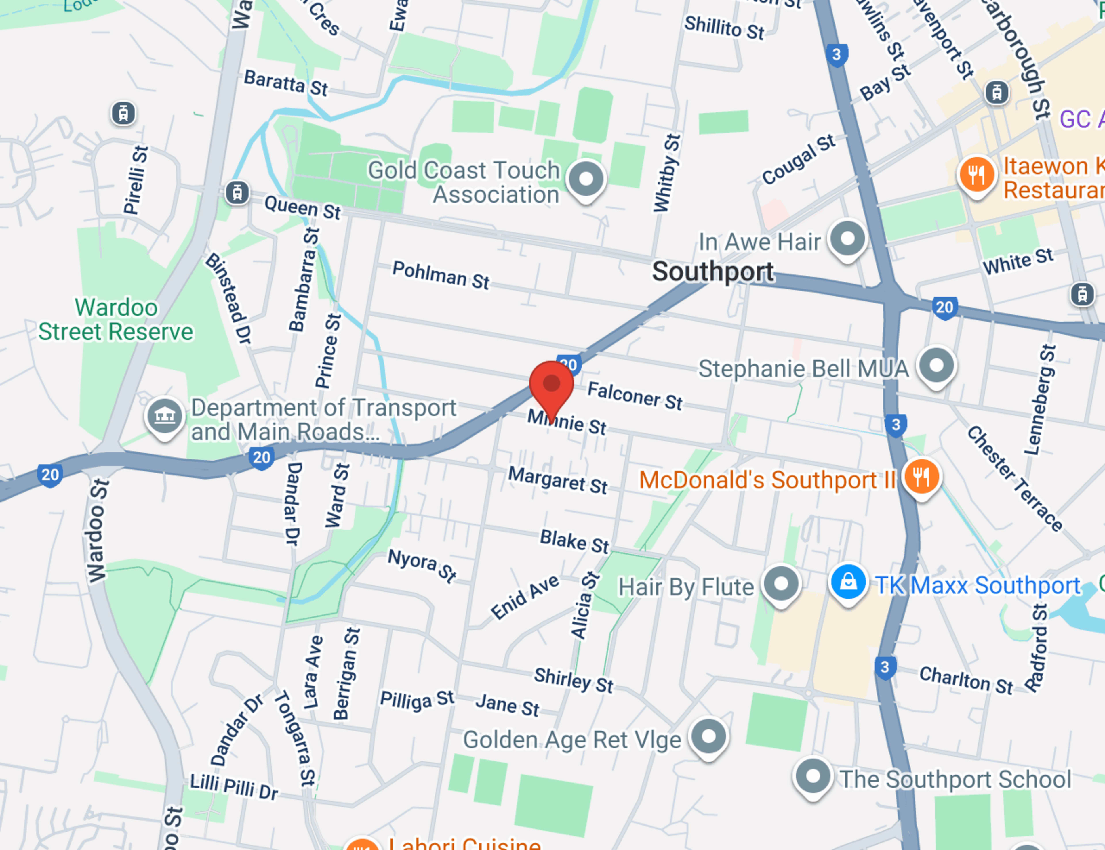 Gold Coast Car Clearance map