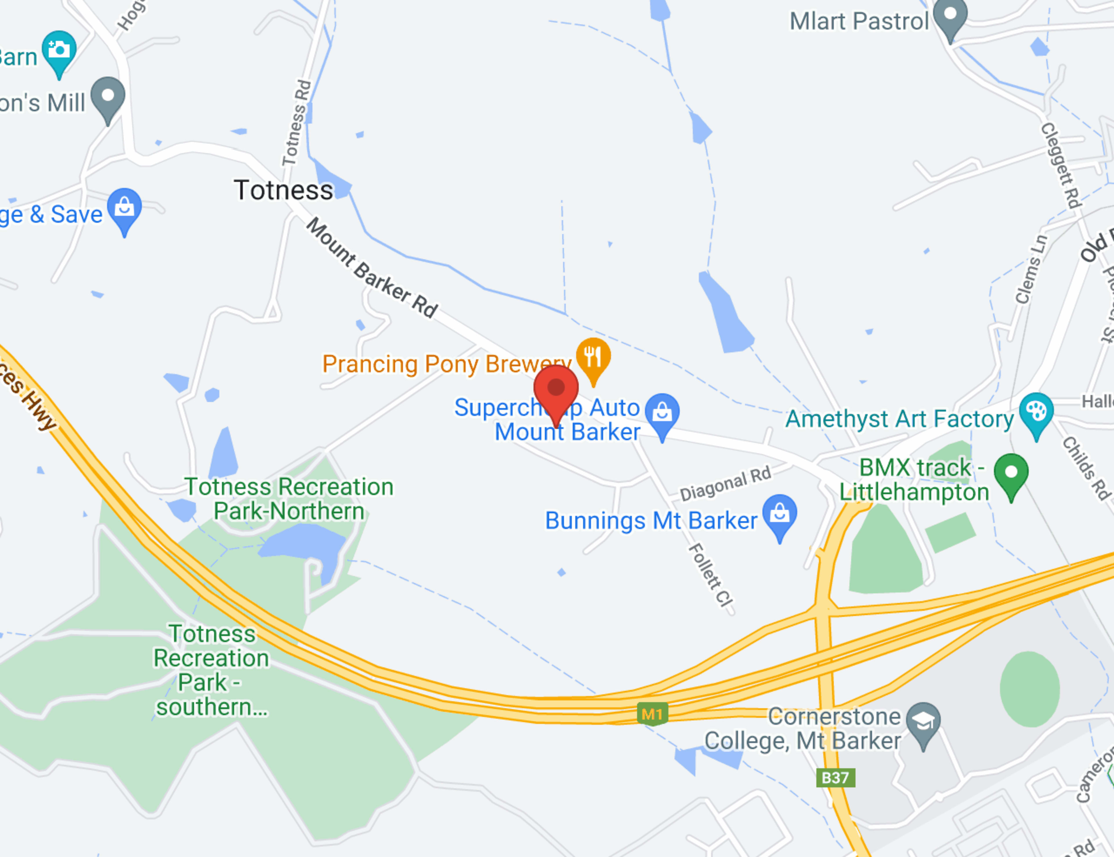 Duttons Subaru Mount Barker - Parts map