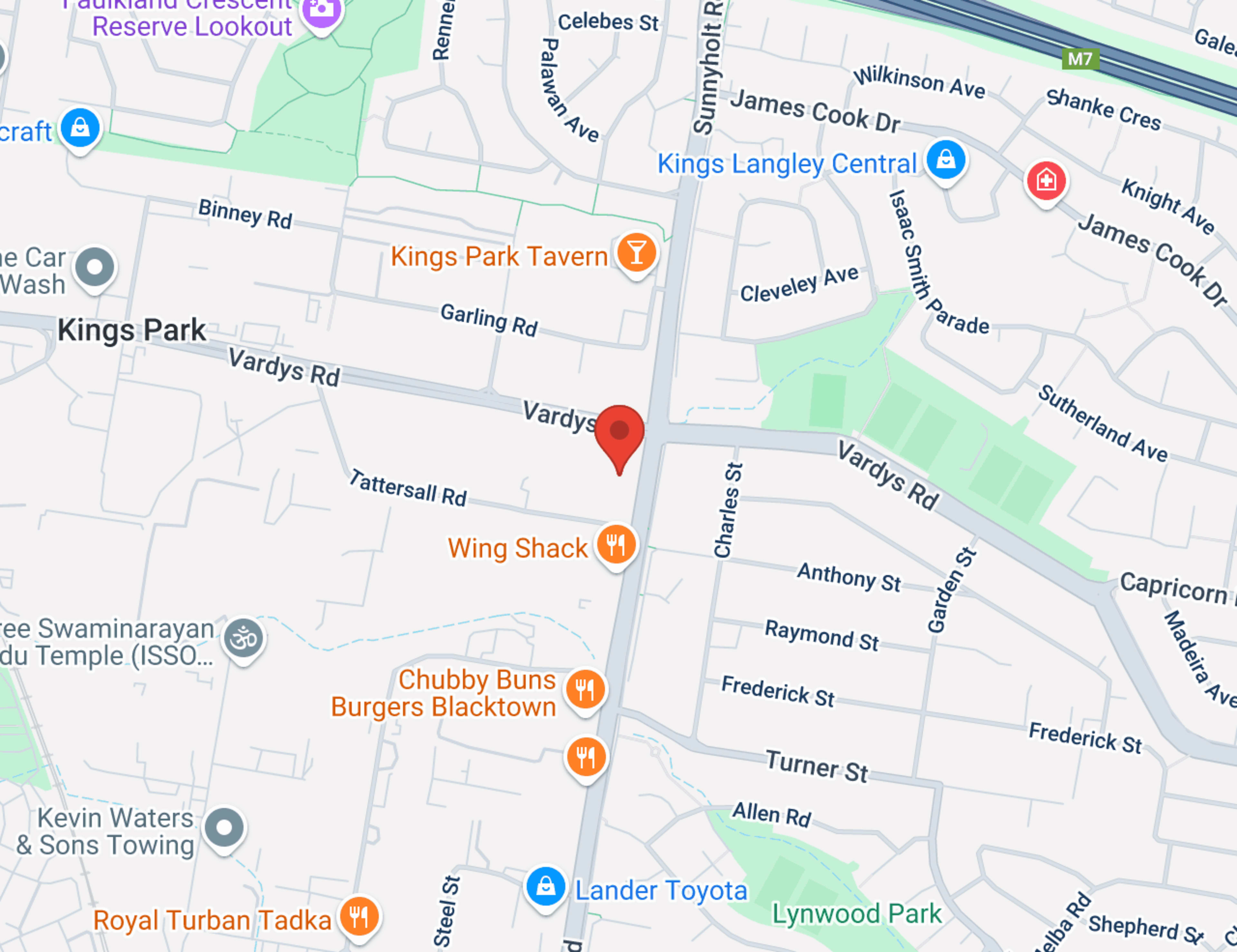 Blacktown Hyundai Used Cars map