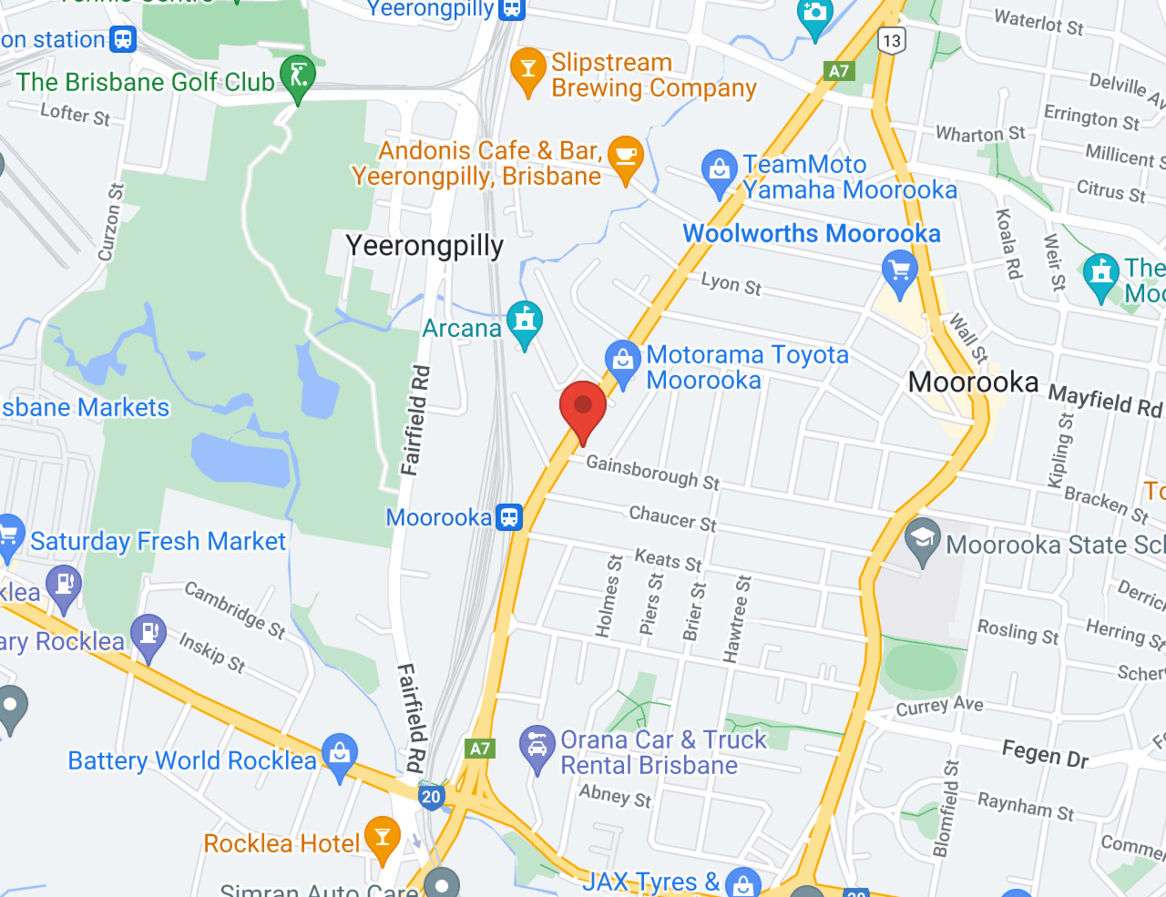 Motorama Kia Moorooka map