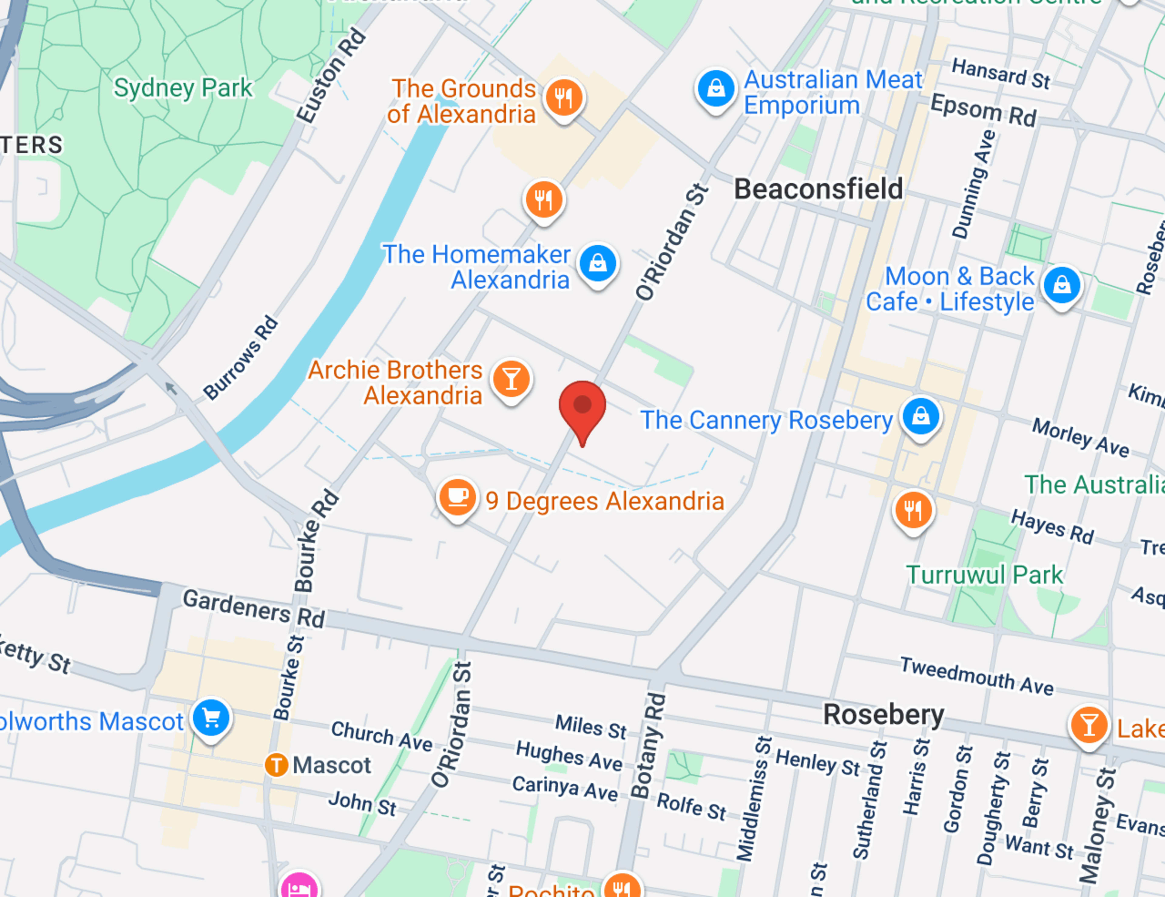 Sydney City Hyundai map