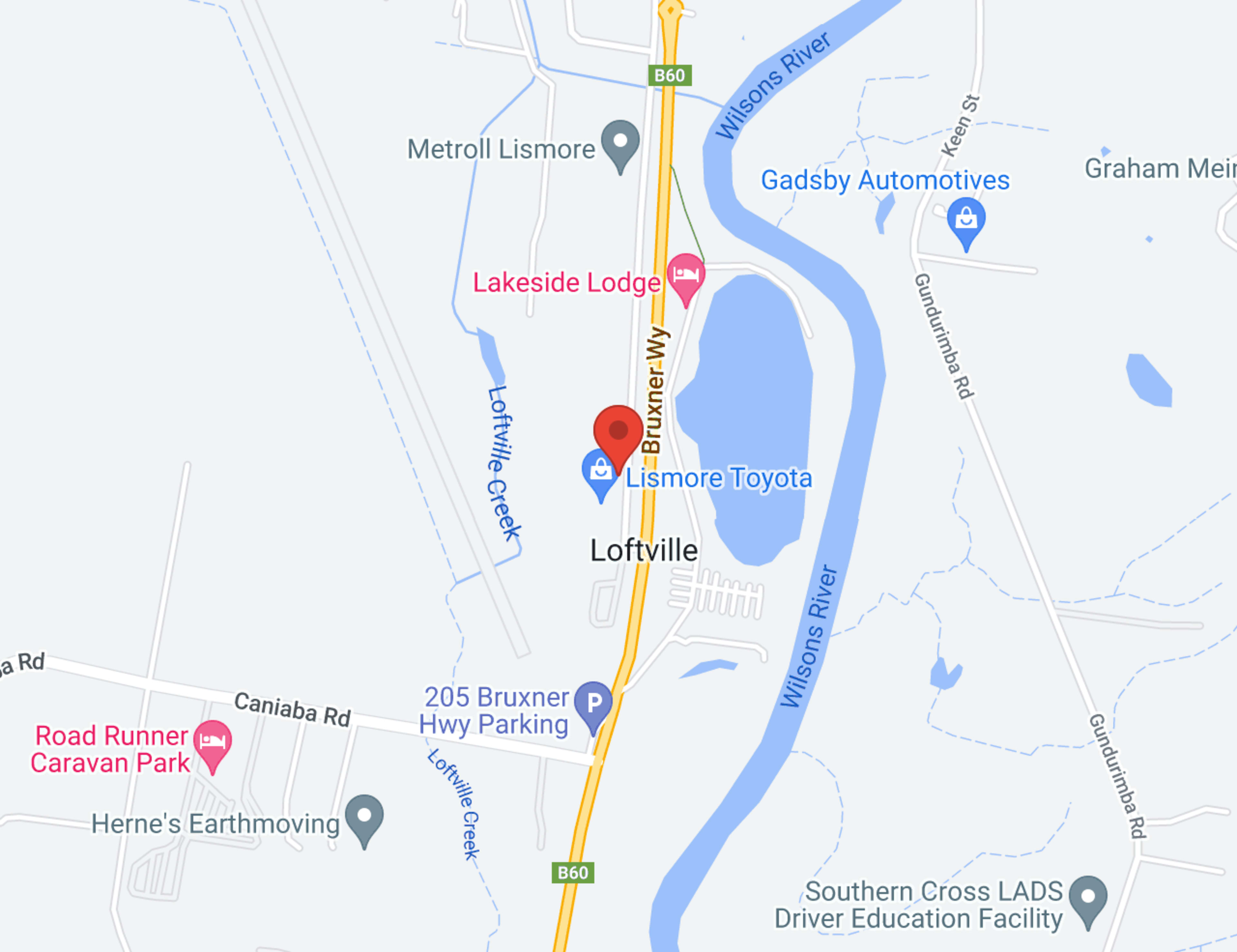 Lismore MG map