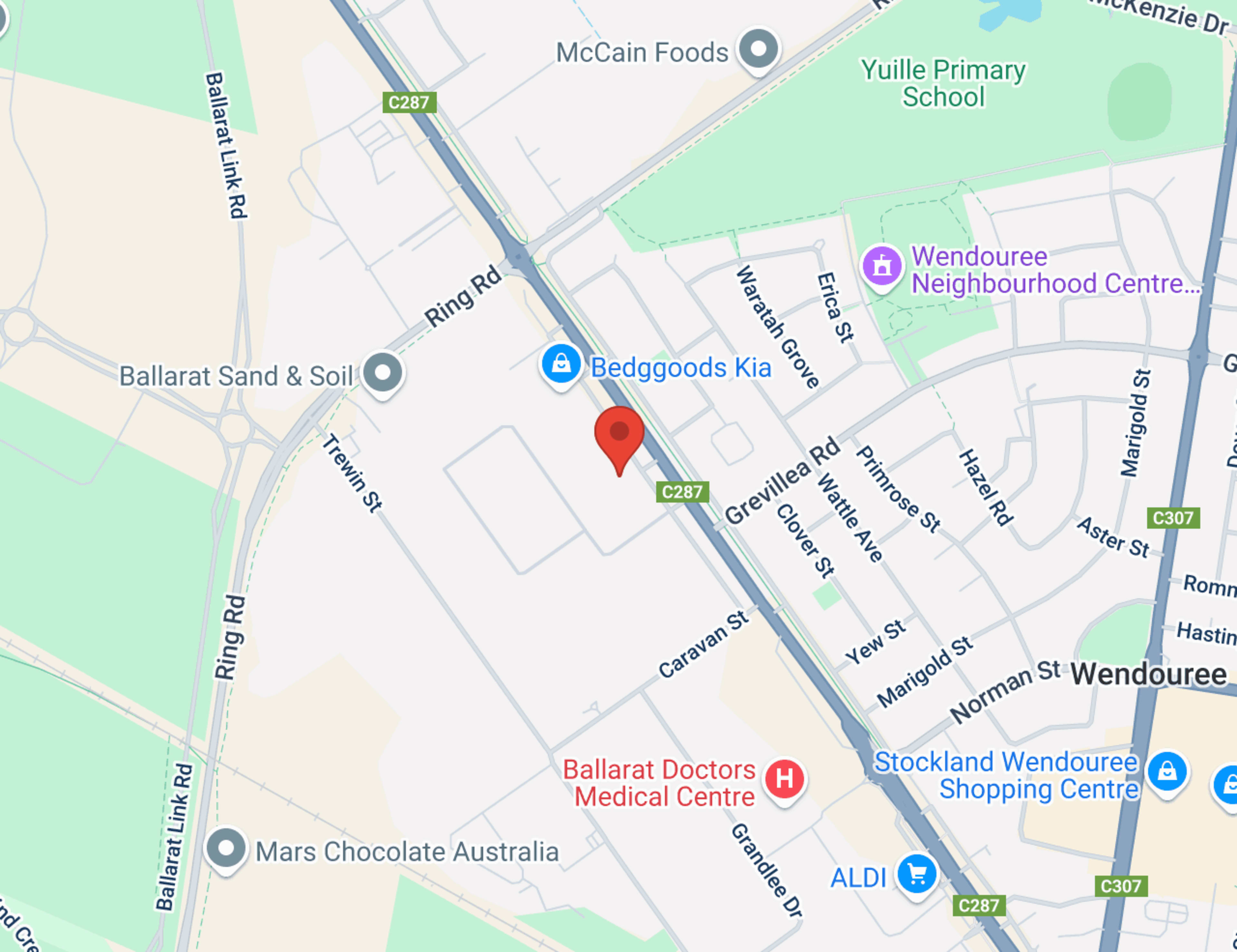 Ballarat Mazda map