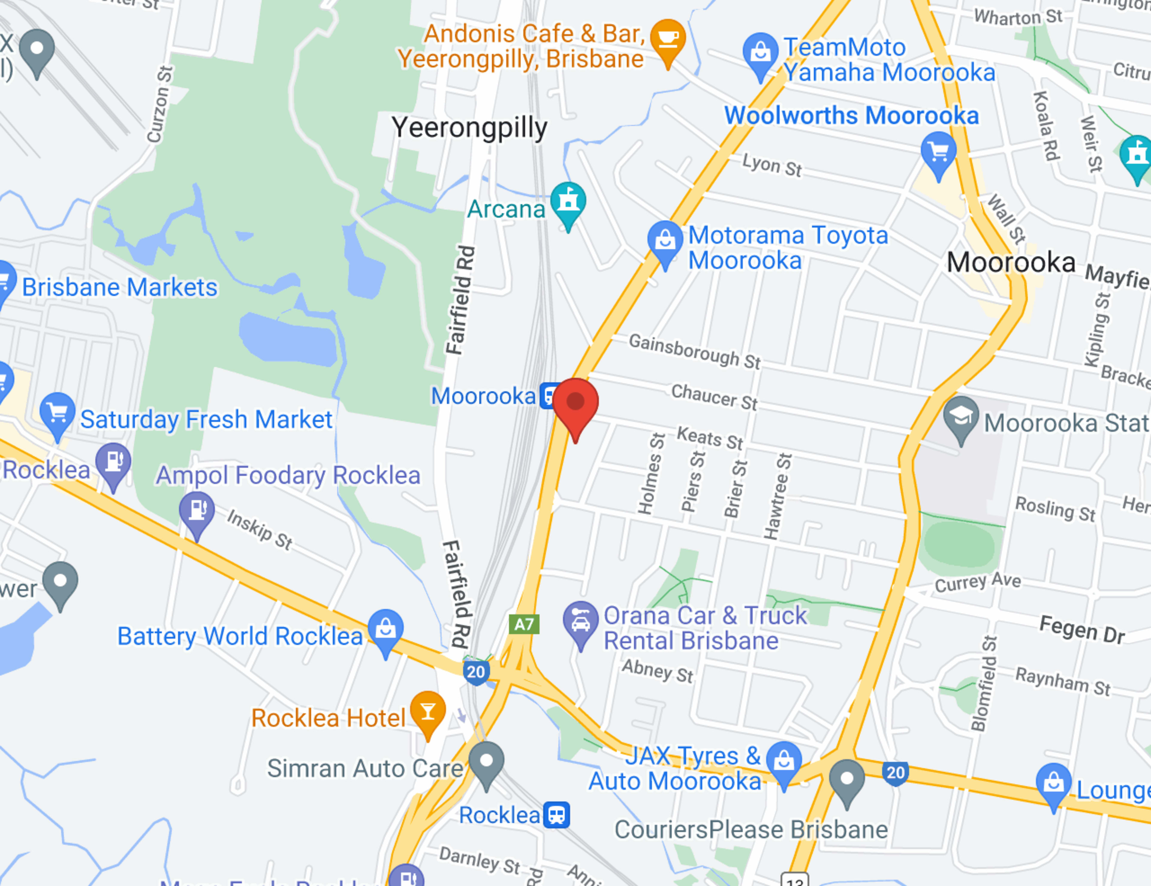 Motorama Ford Moorooka map