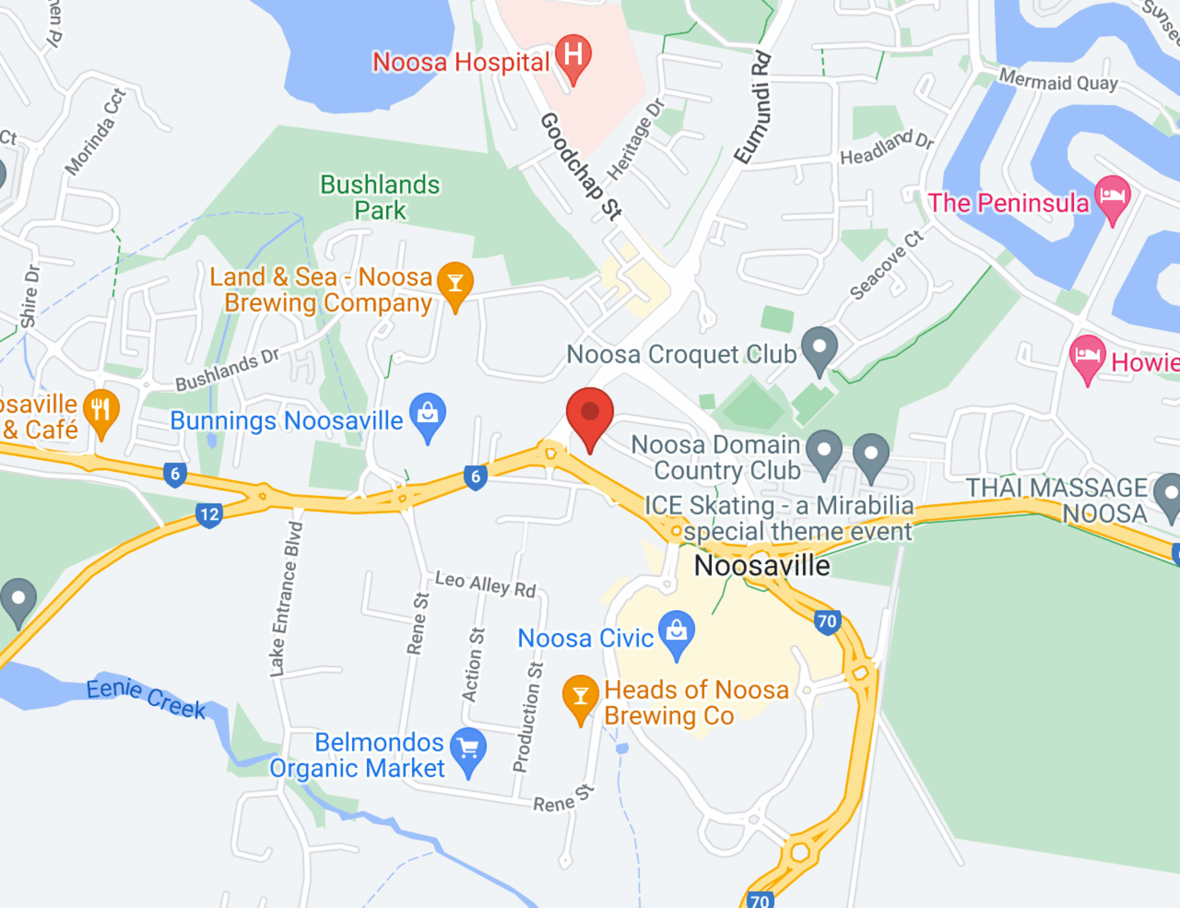 John Madill Toyota Noosa map