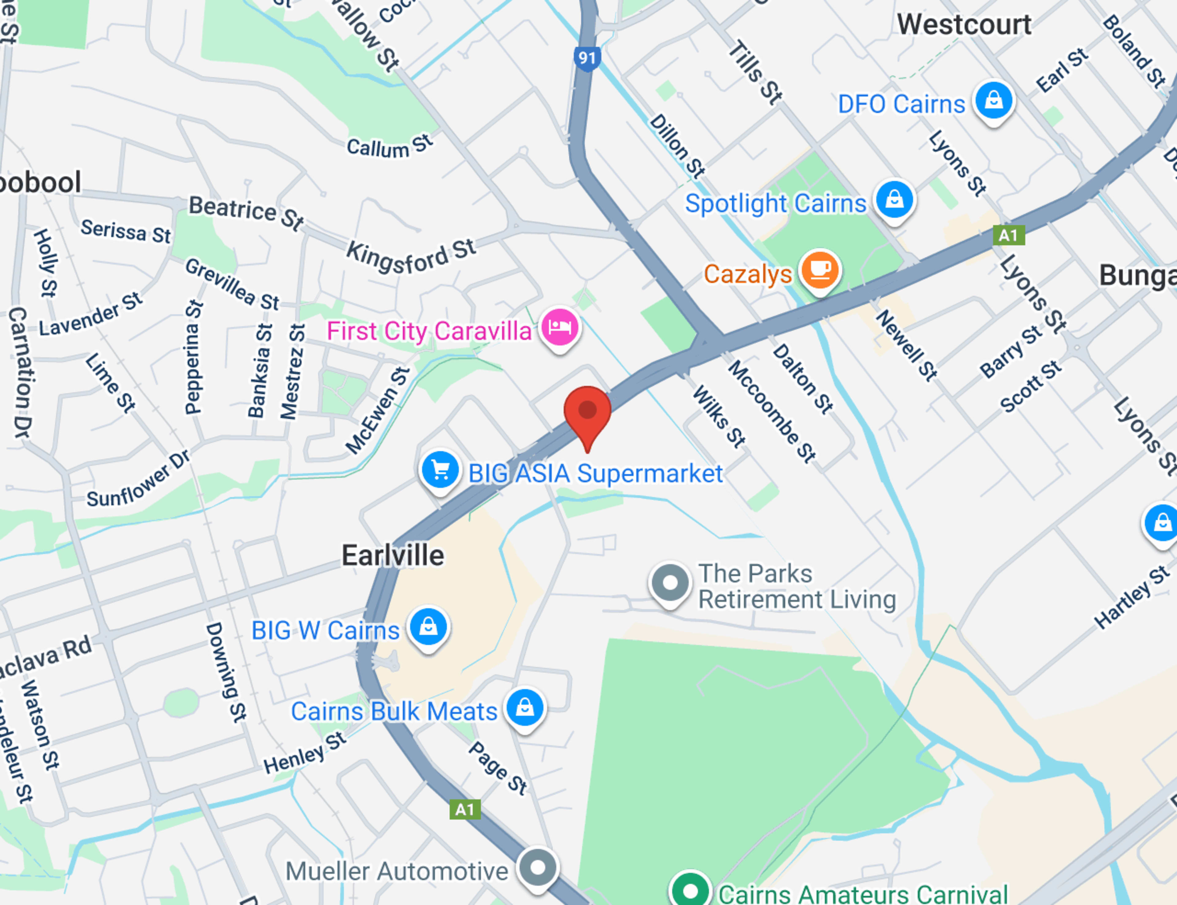 Trinity Earlville map