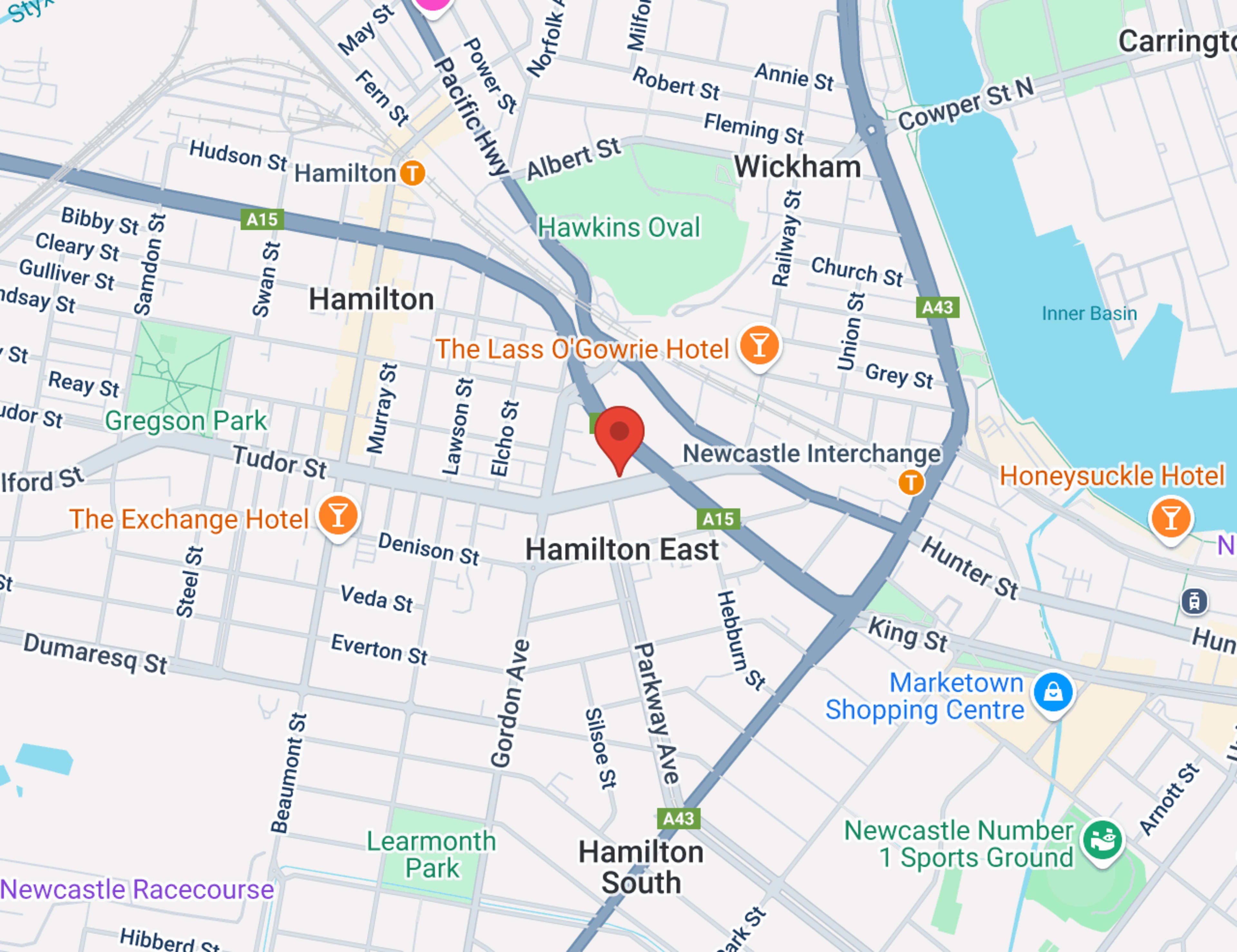 Kloster Jaecoo Newcastle map