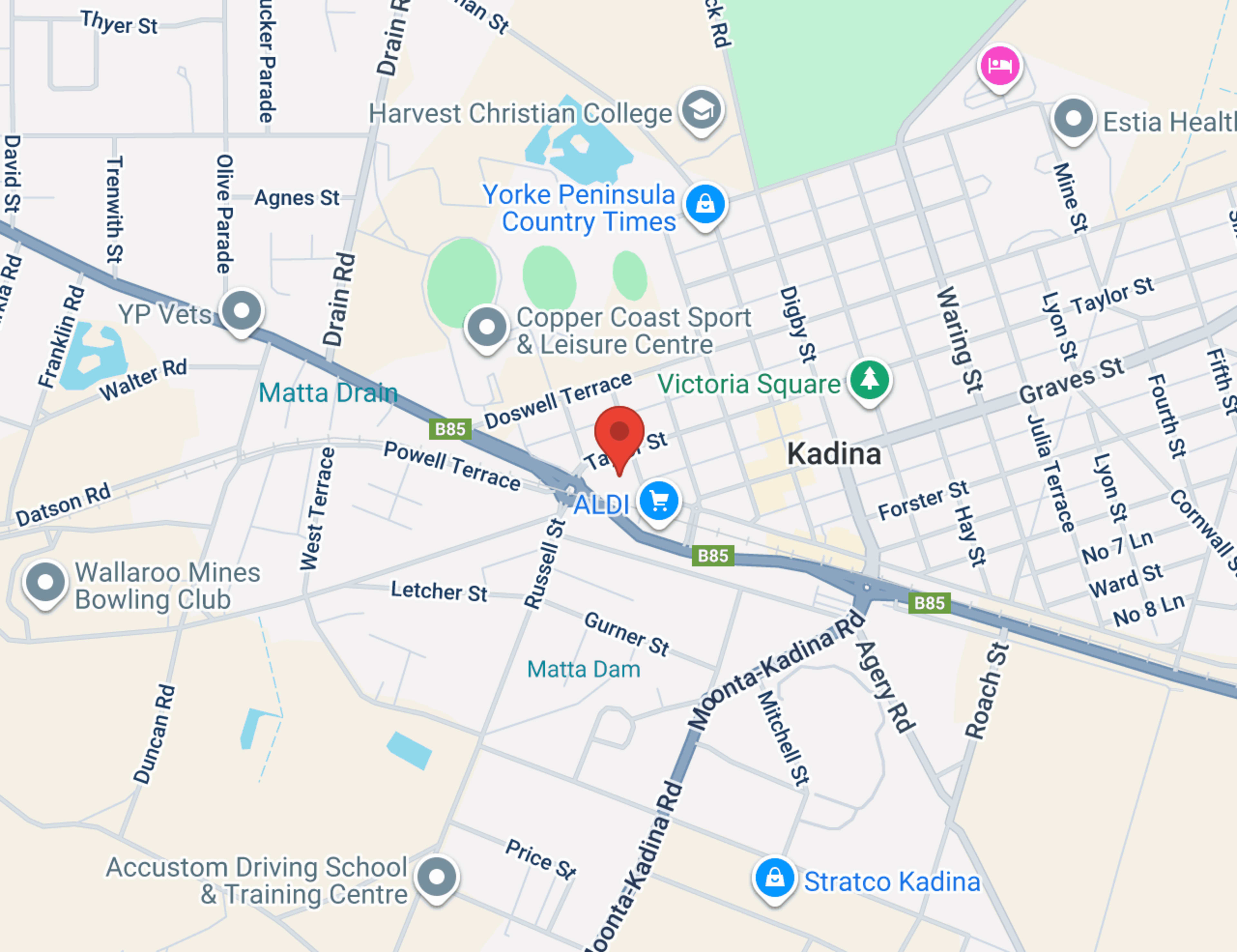 Peninsula Mazda - Parts map