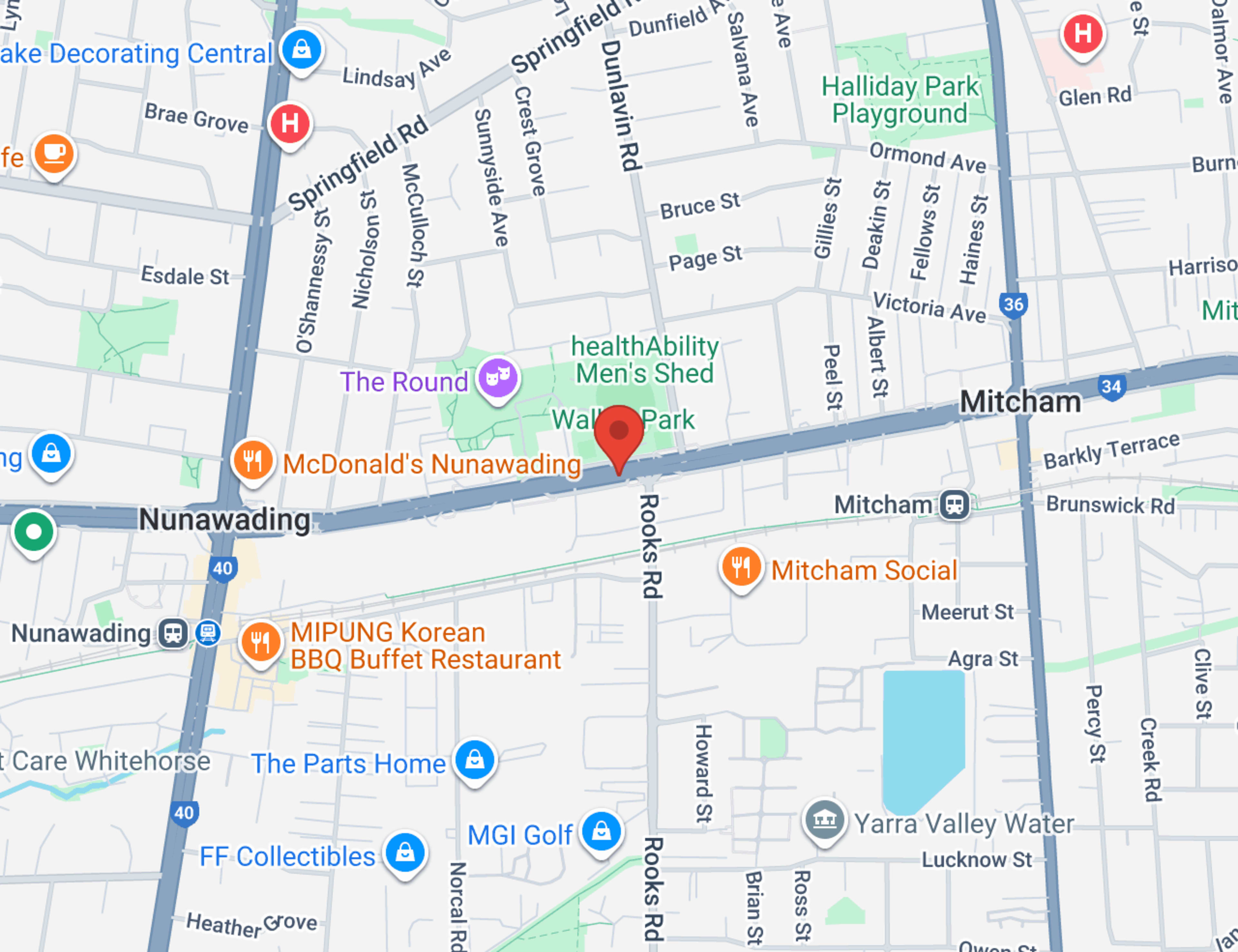 Nunawading Leapmotor map