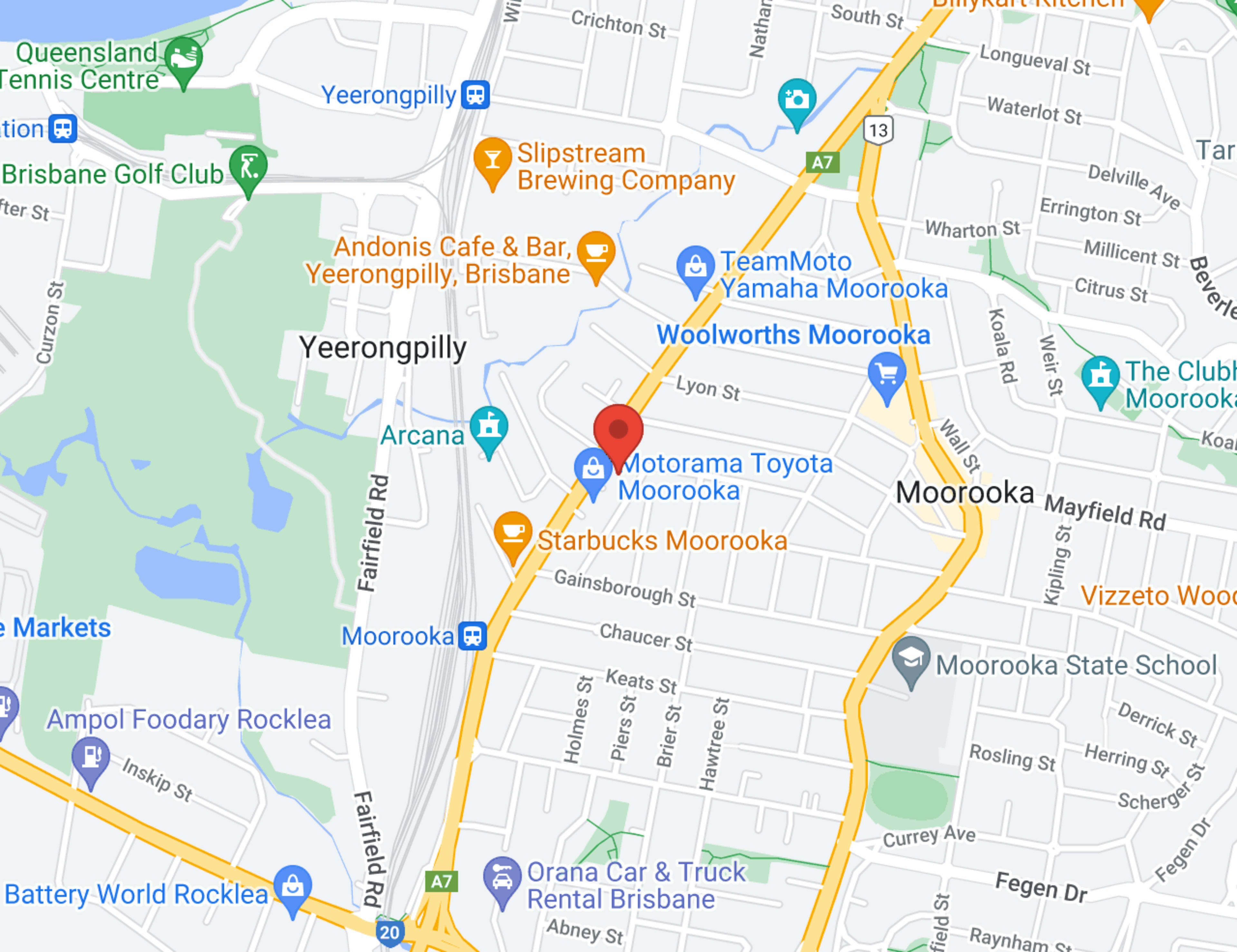 Motorama Toyota Pre-Owned Moorooka map