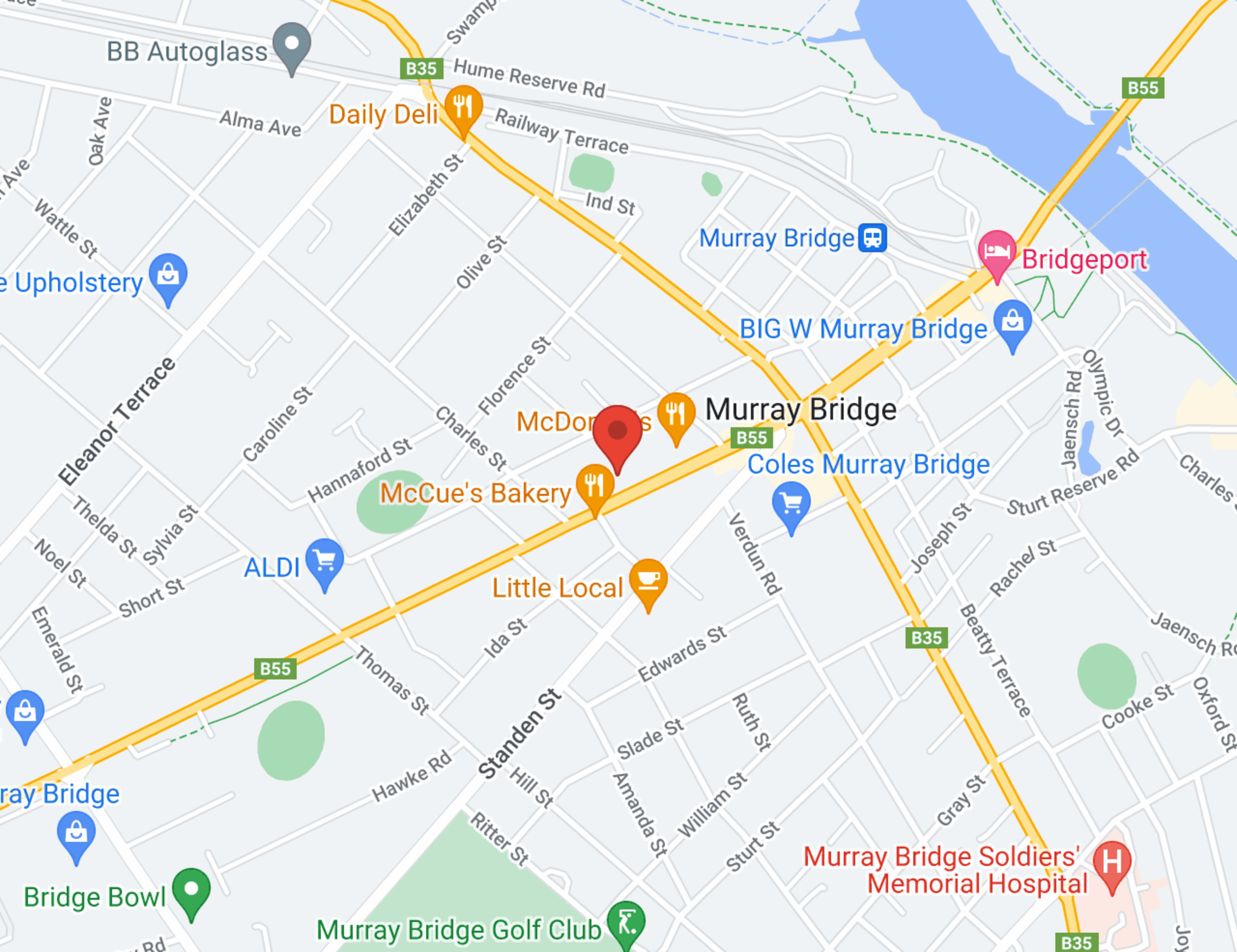 Duttons Murray Bridge Used Cars map