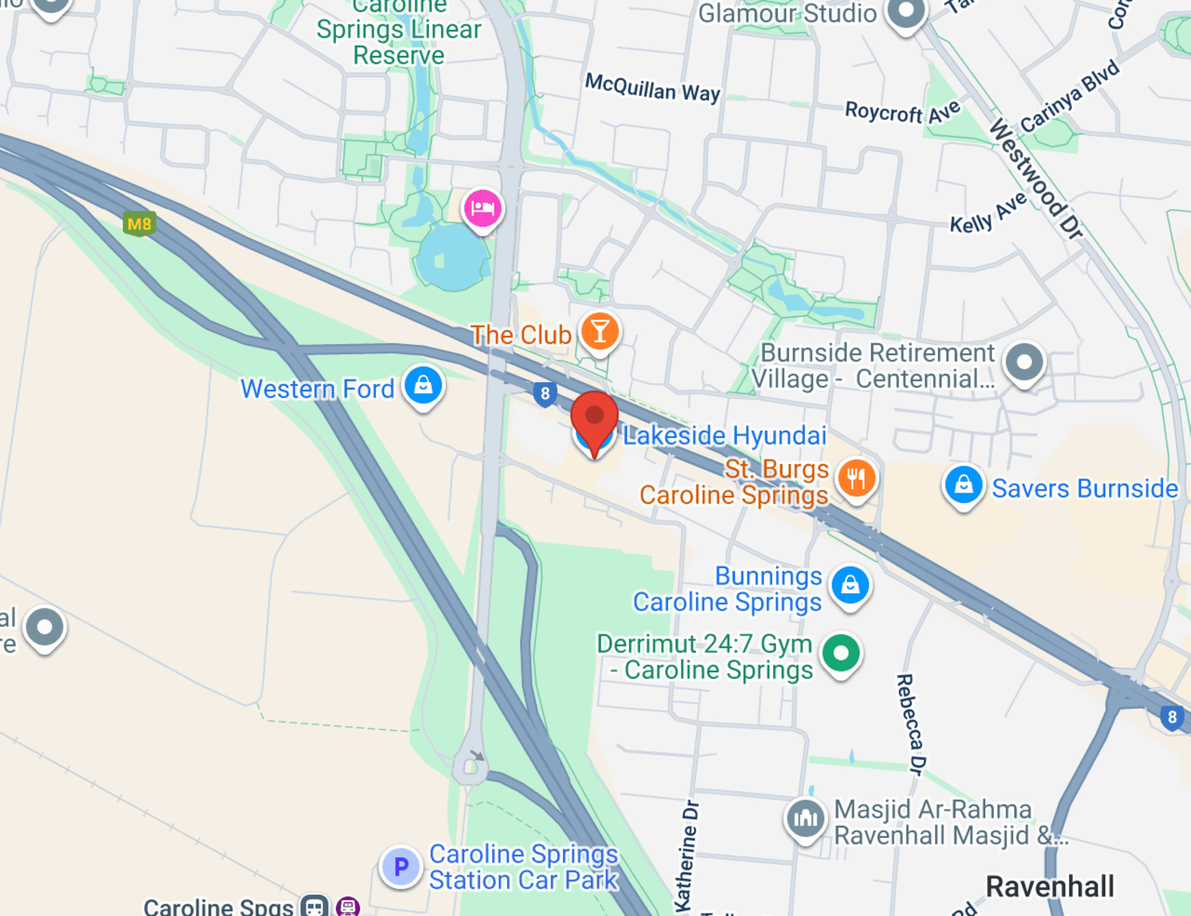 Lakeside Used Cars map