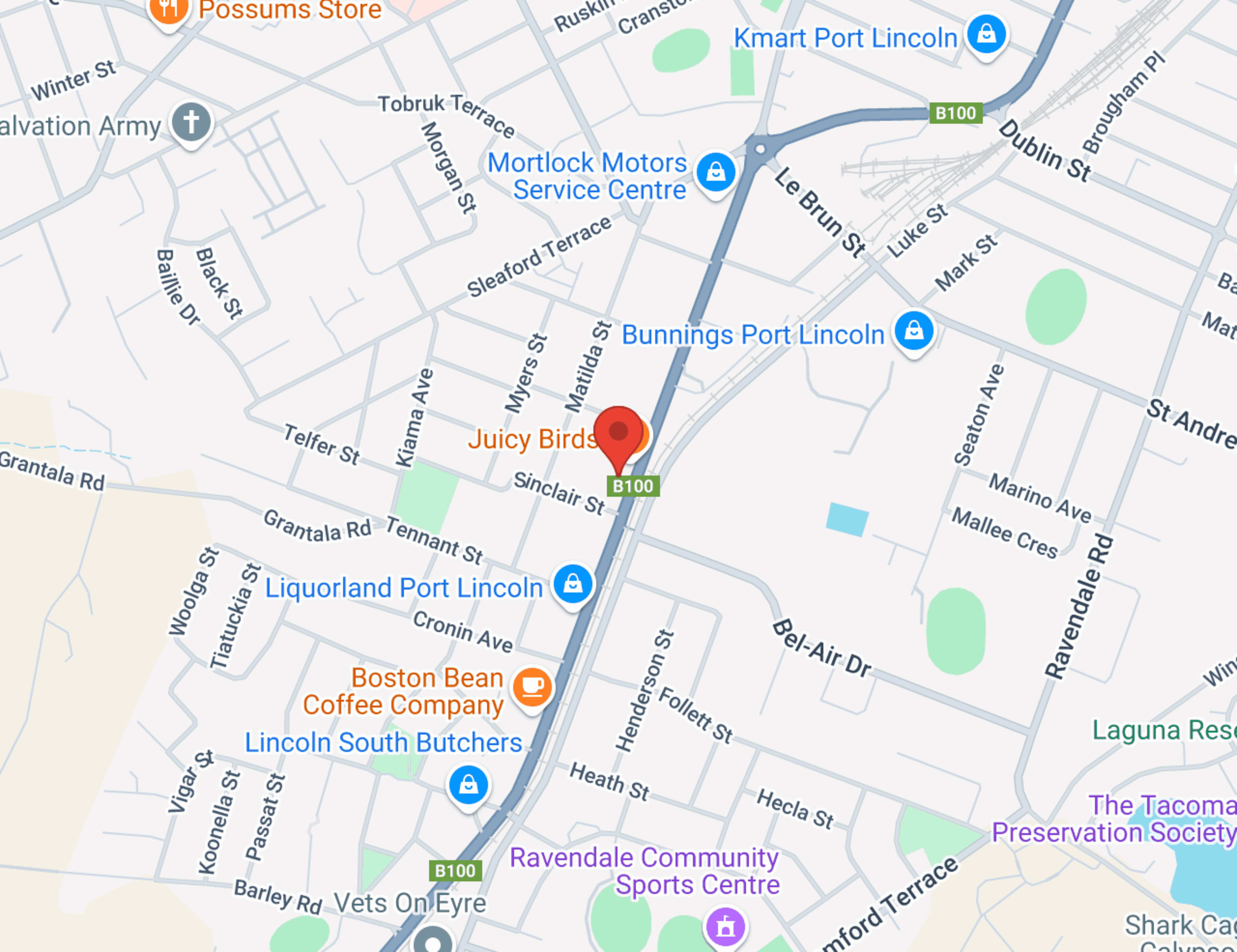 Eyre Car Centre map