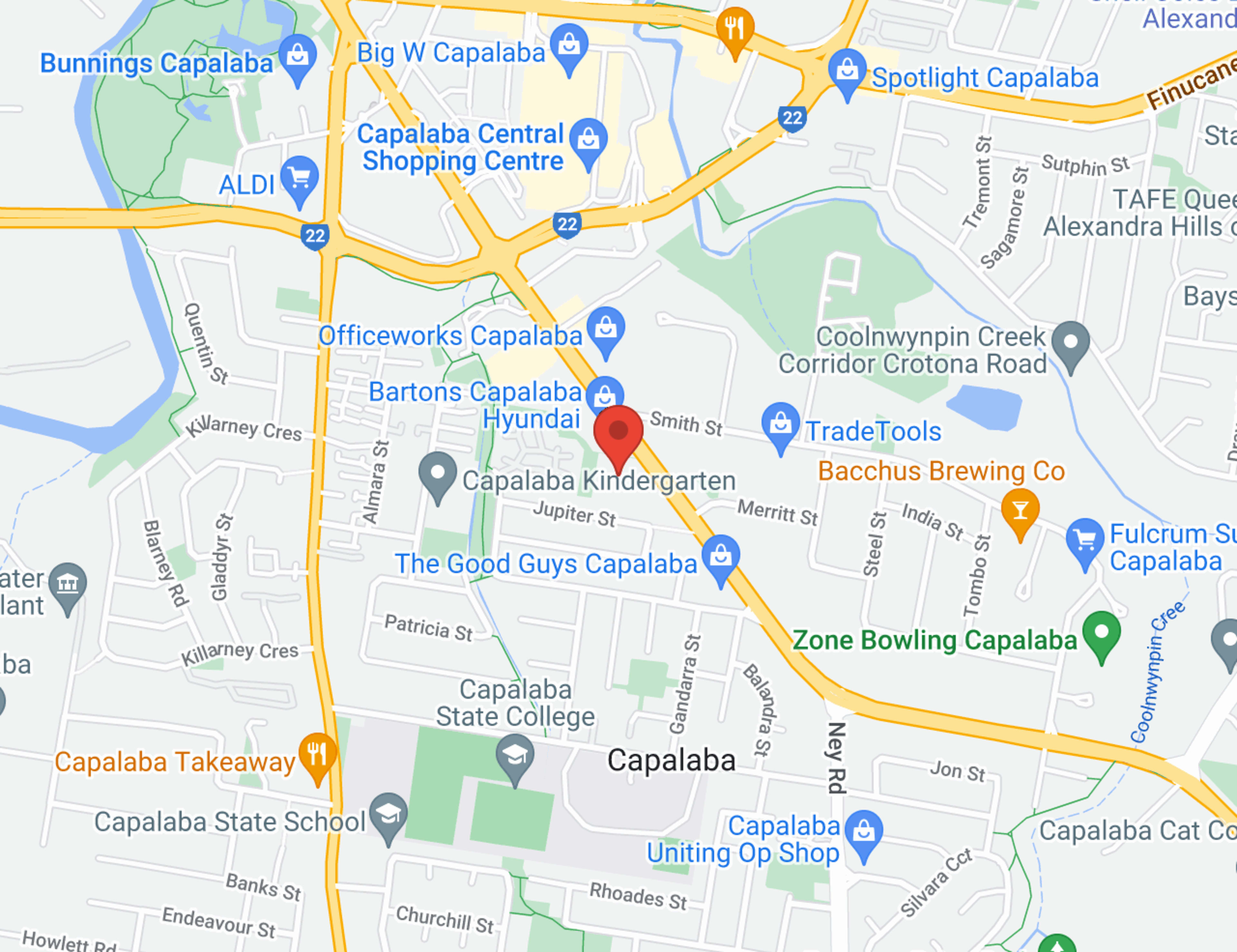 Bartons Capalaba Mitsubishi - Parts map