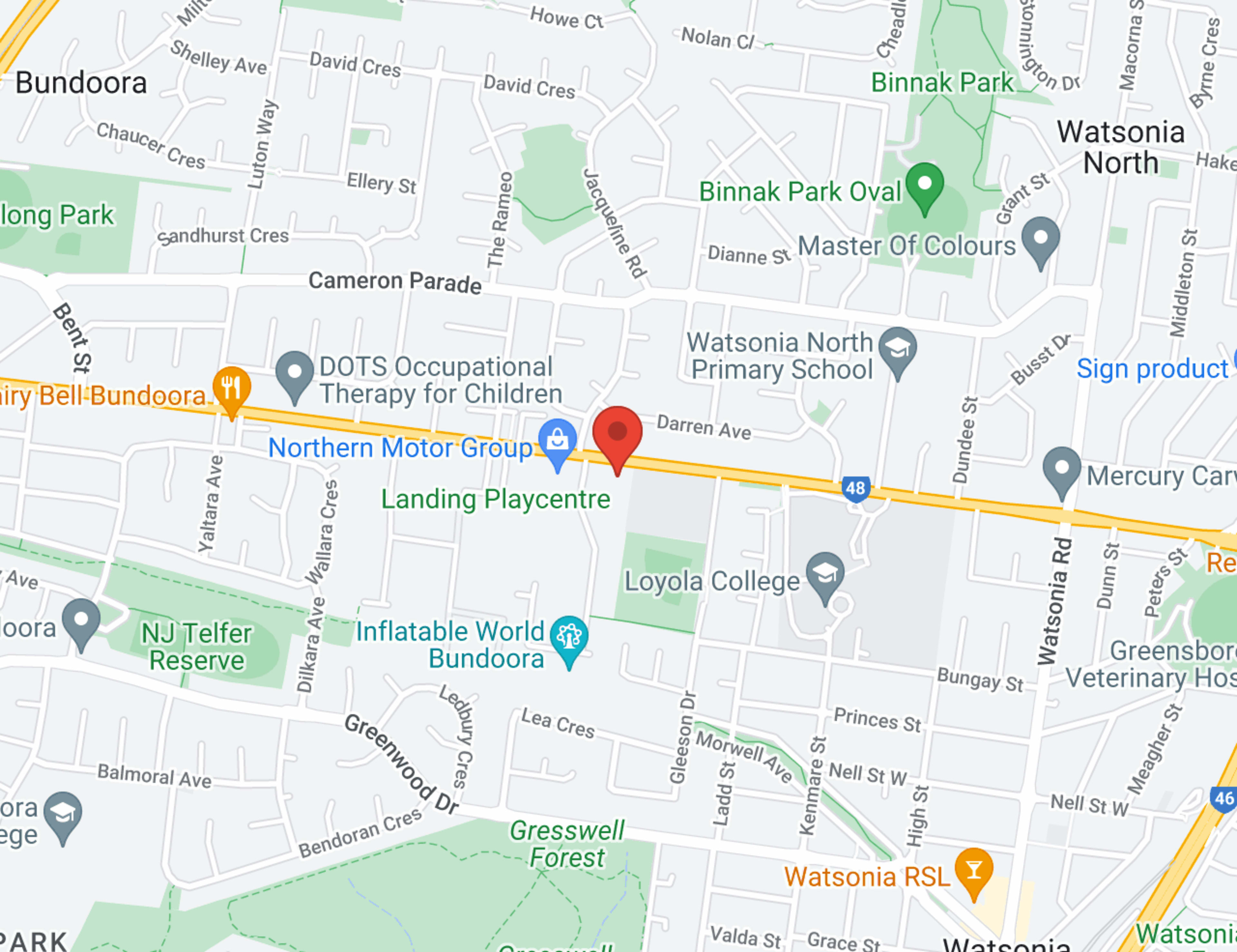 South Morang Holden (Service only) map