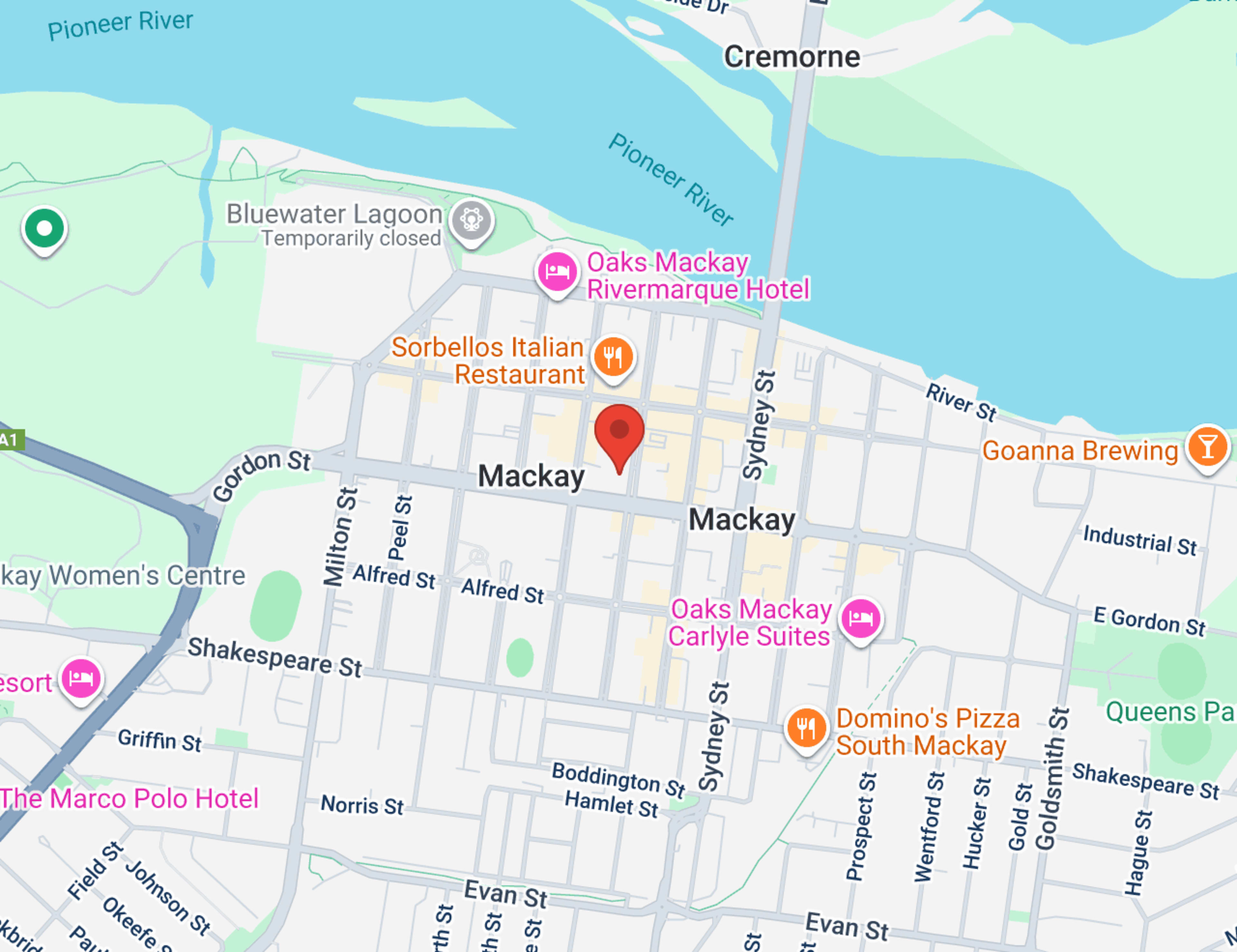 North Jacklin Mercedes-Benz map