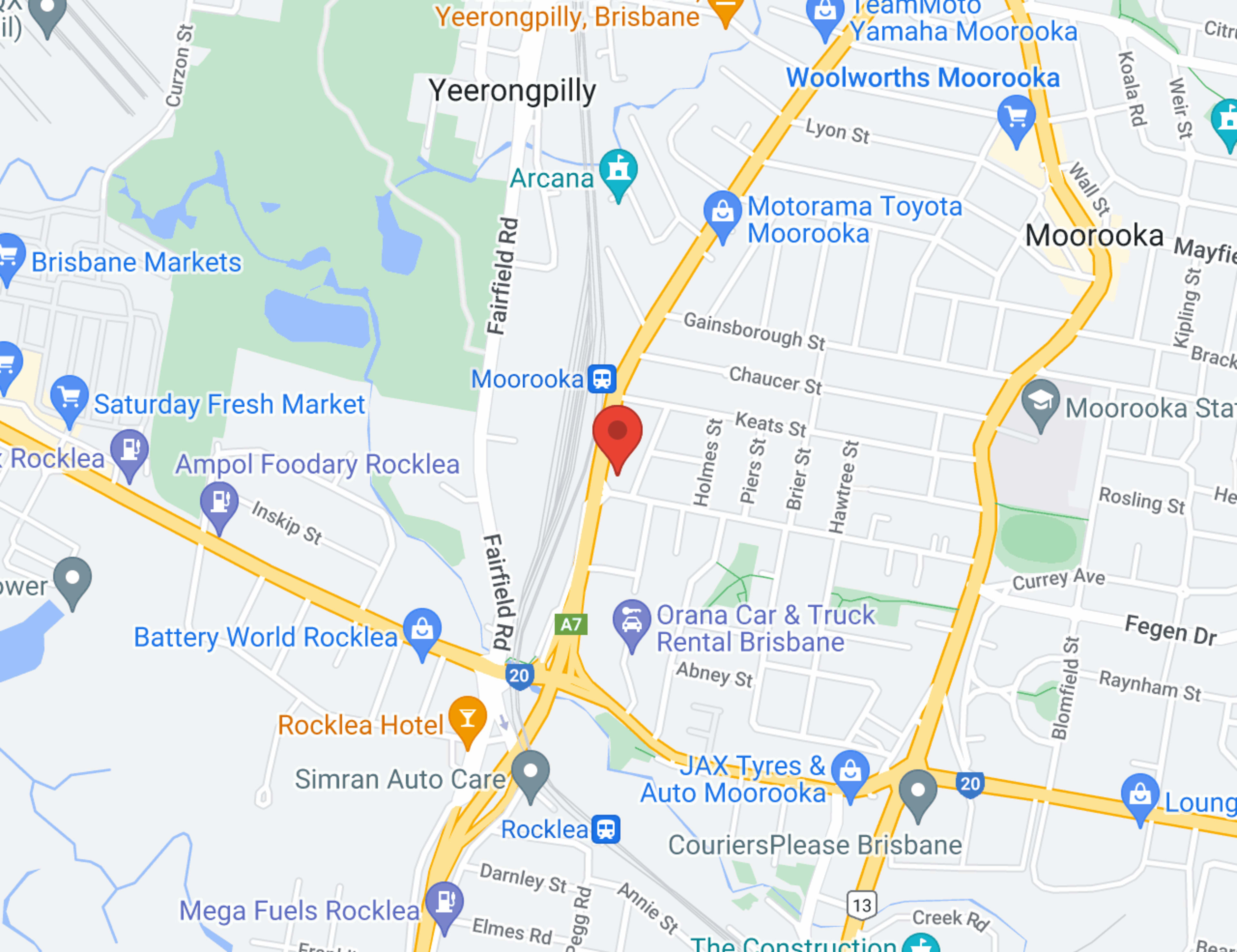 Motorama Chery Moorooka map