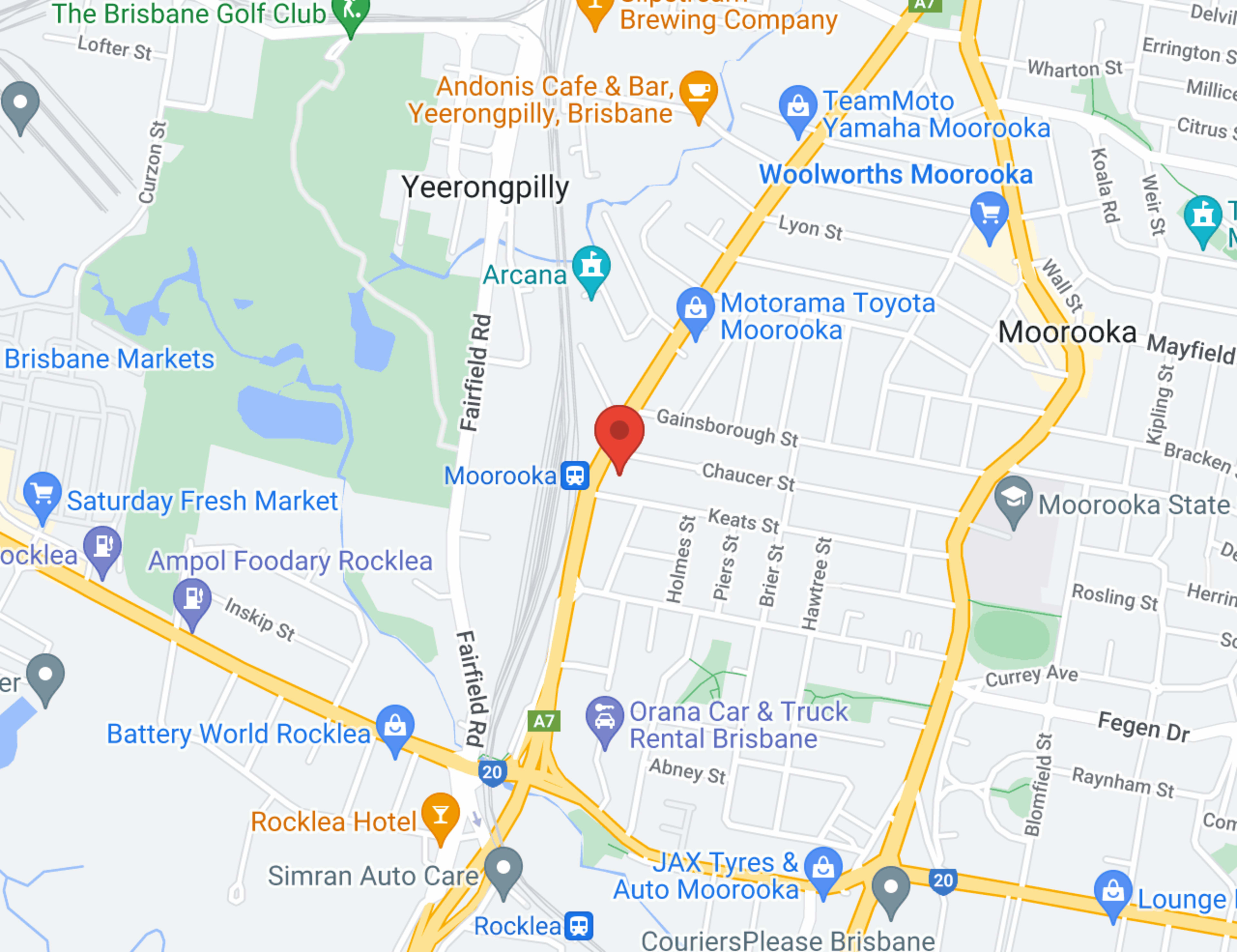 Motorama MG Moorooka map