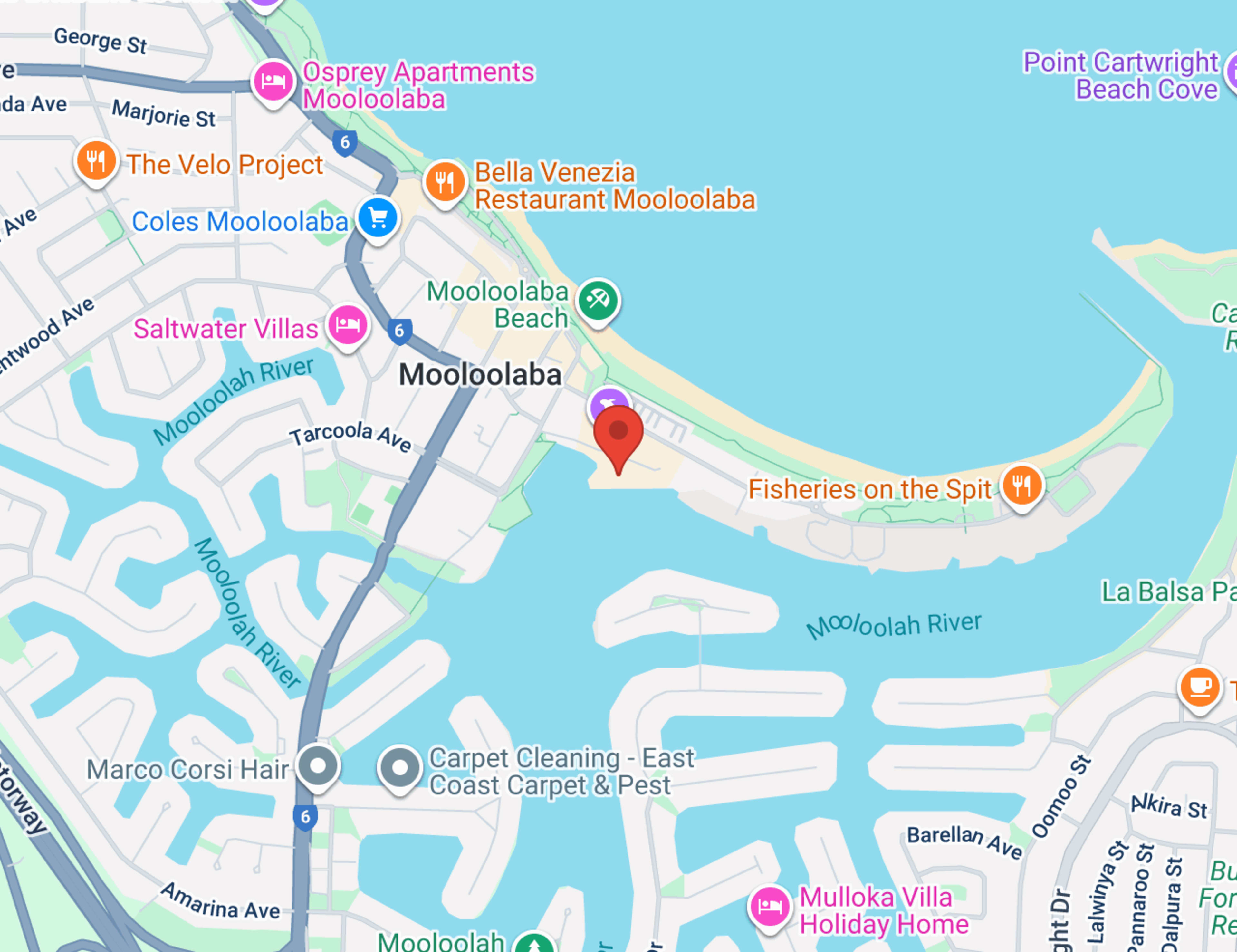 Sunshine Coast map