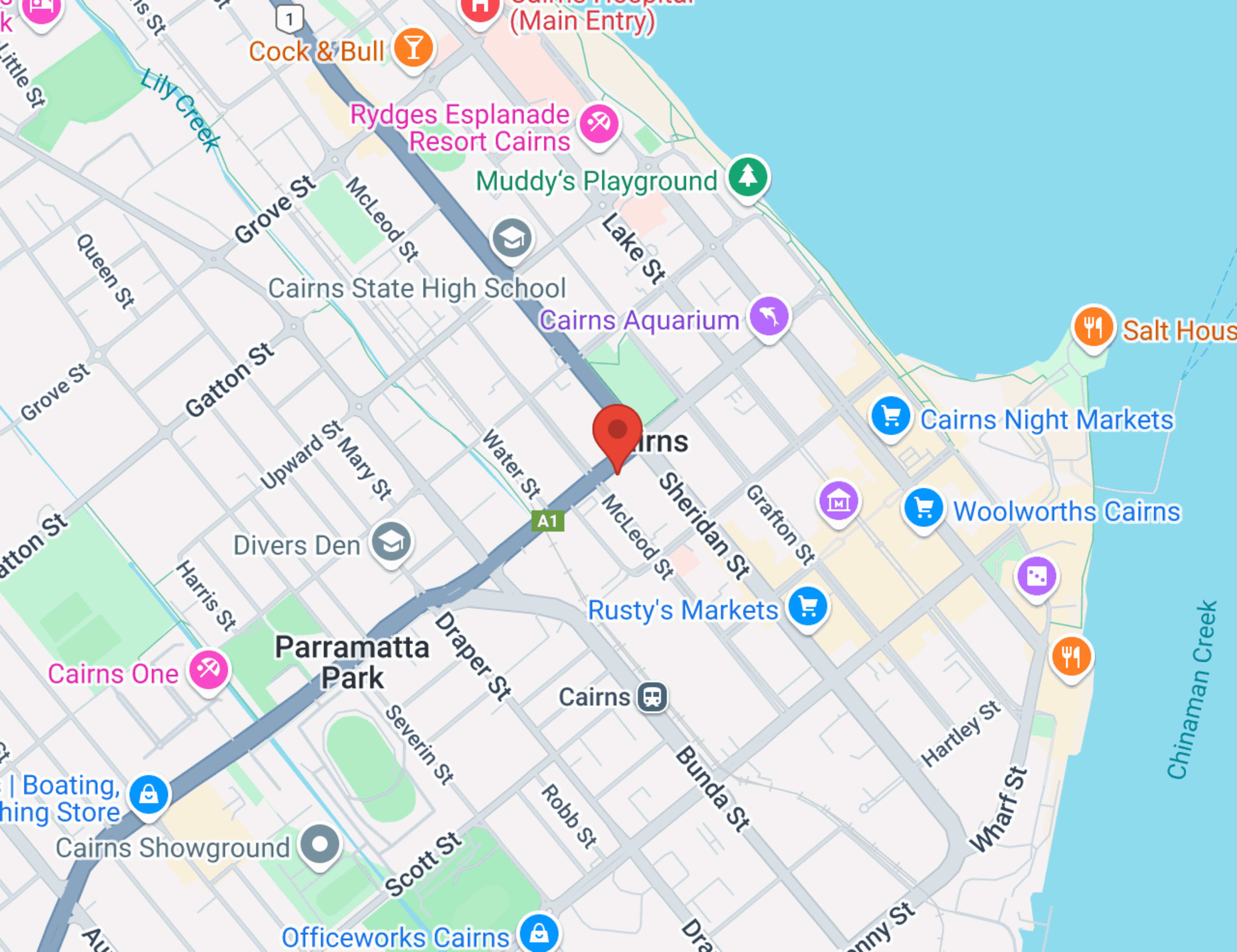 Trinity Ford map