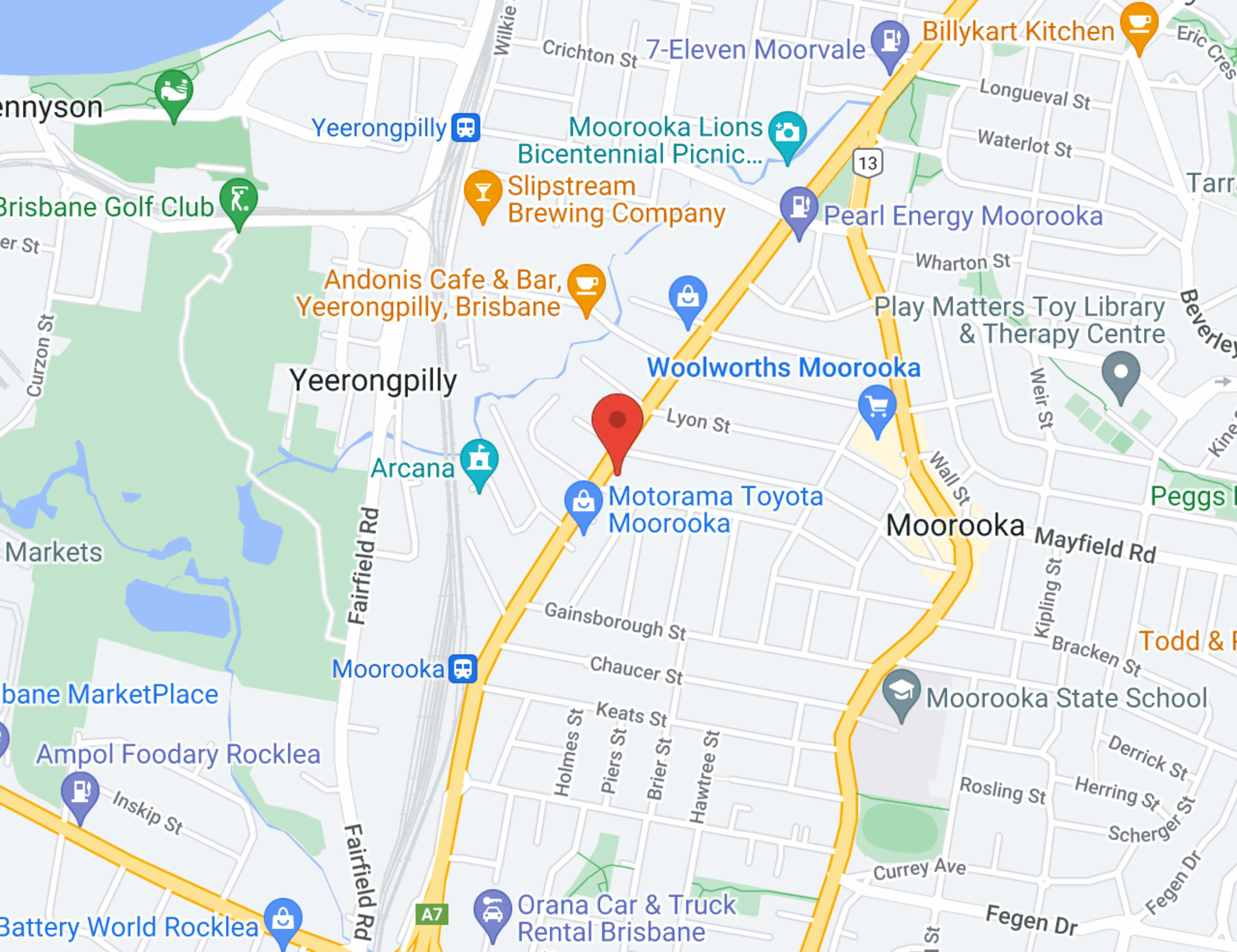 Salters Cars Moorooka map