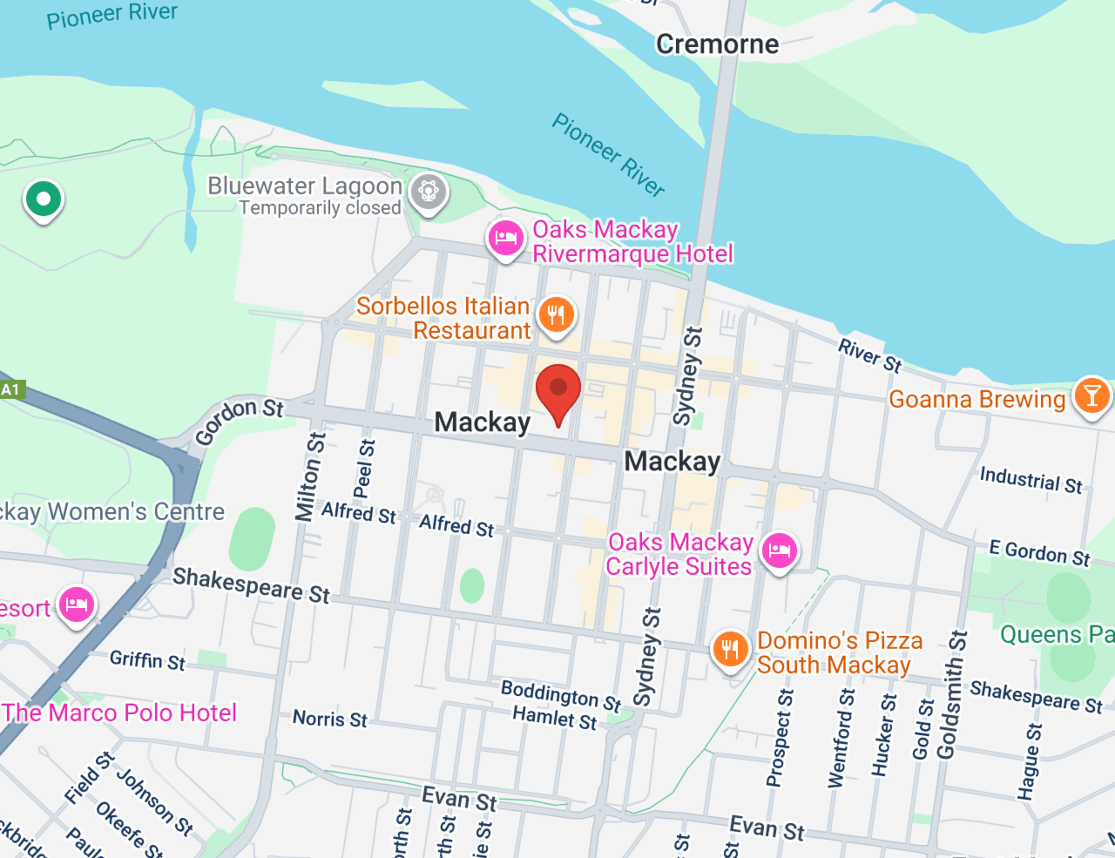 North Jacklin Honda map