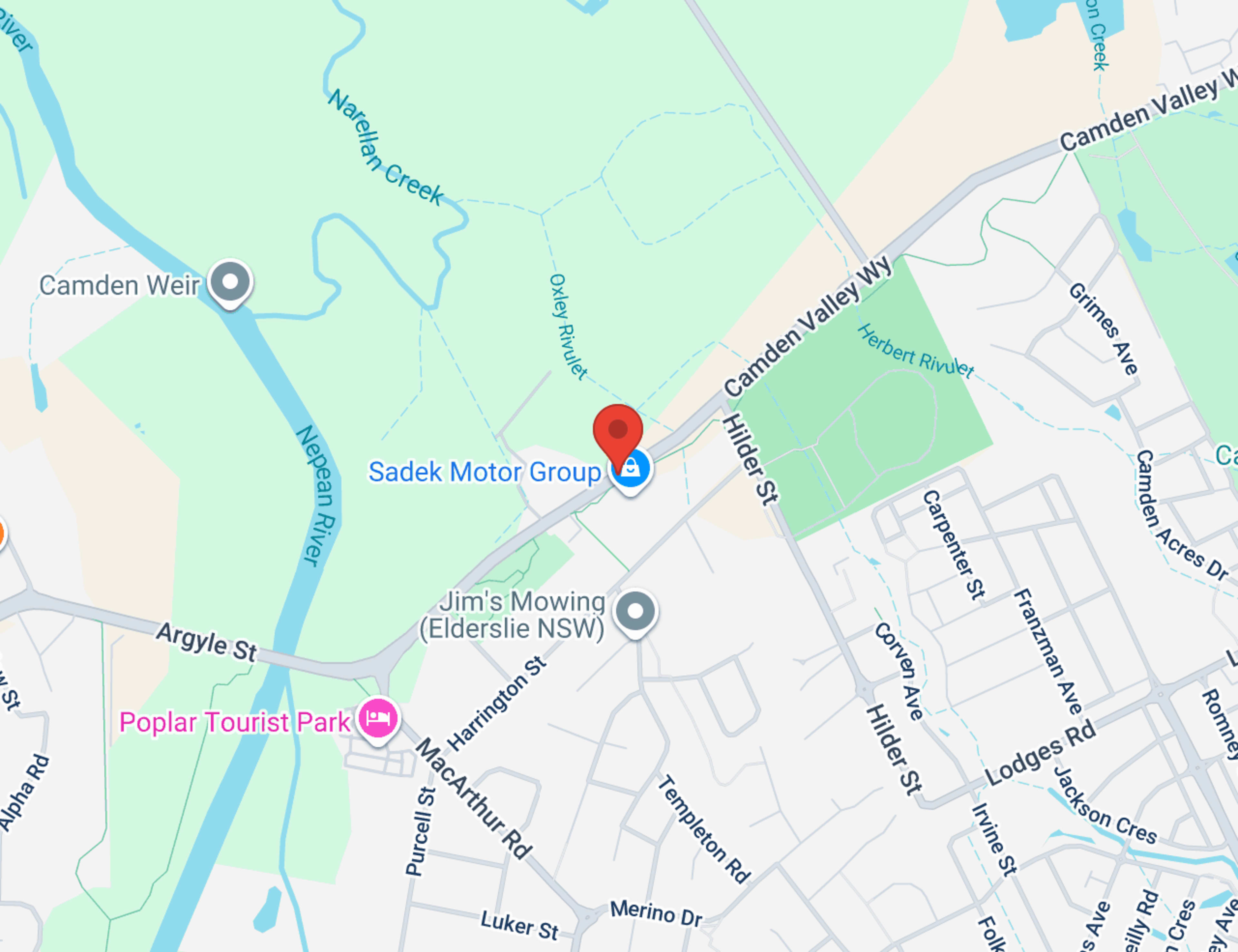 Sydney Direct Auto Traders map