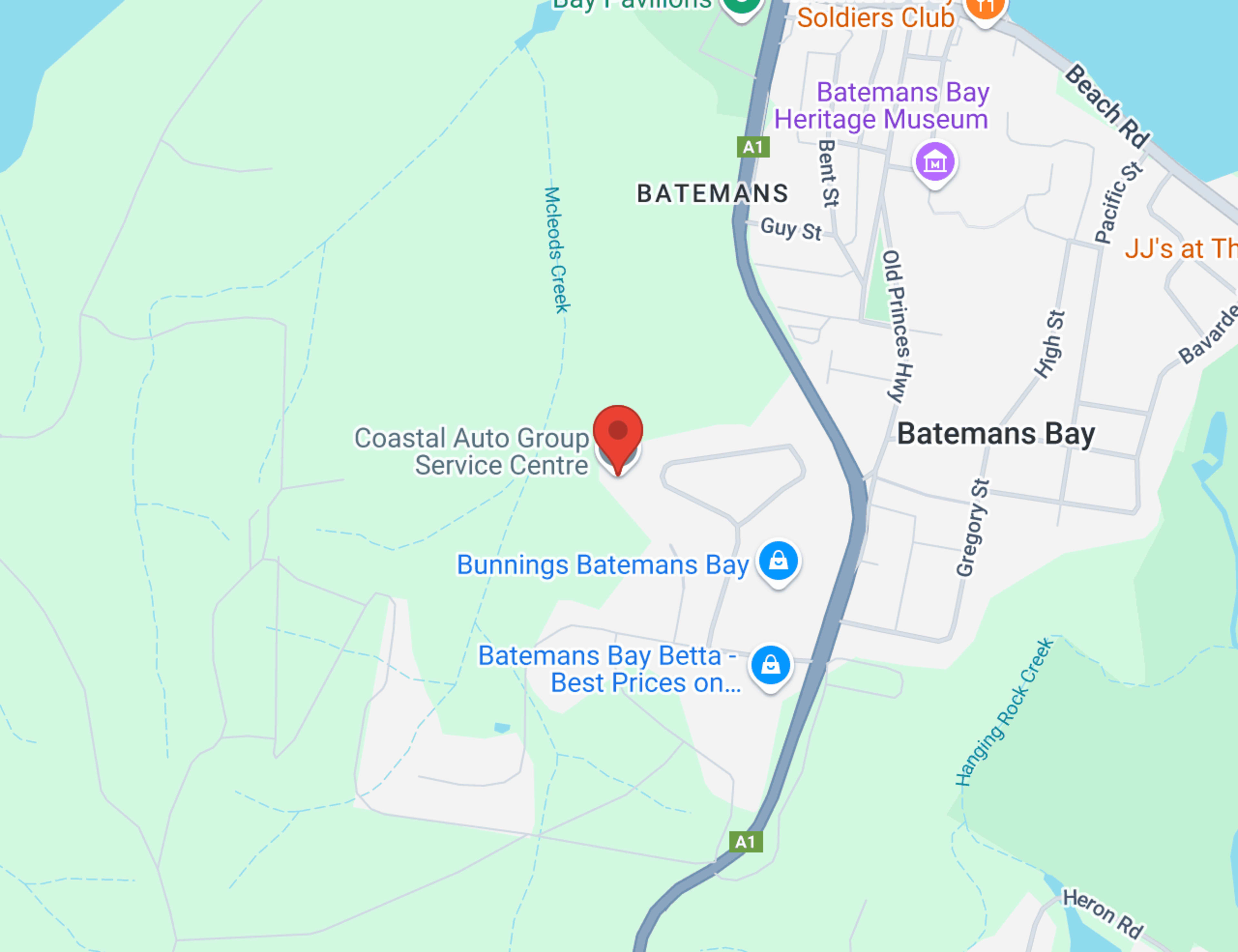 Batemans Bay Toyota - Parts map