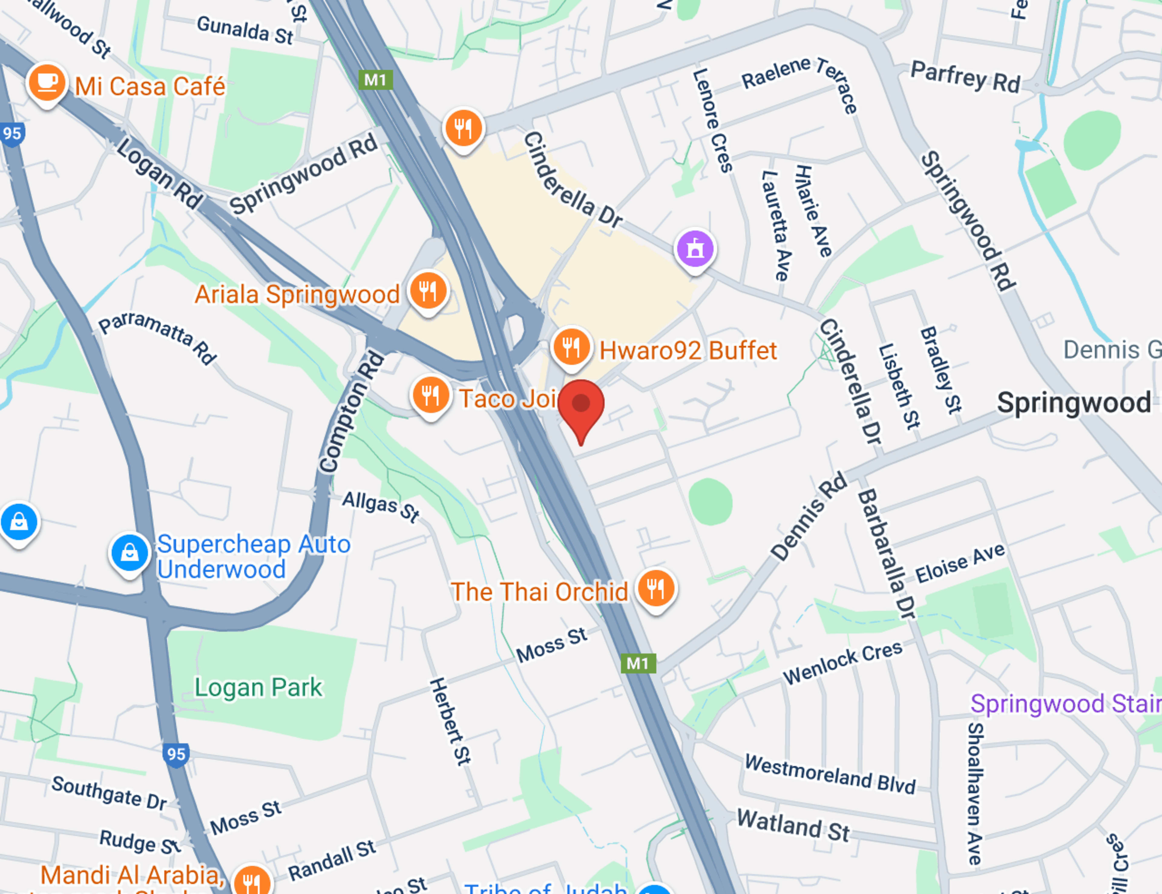 Springwood MG map