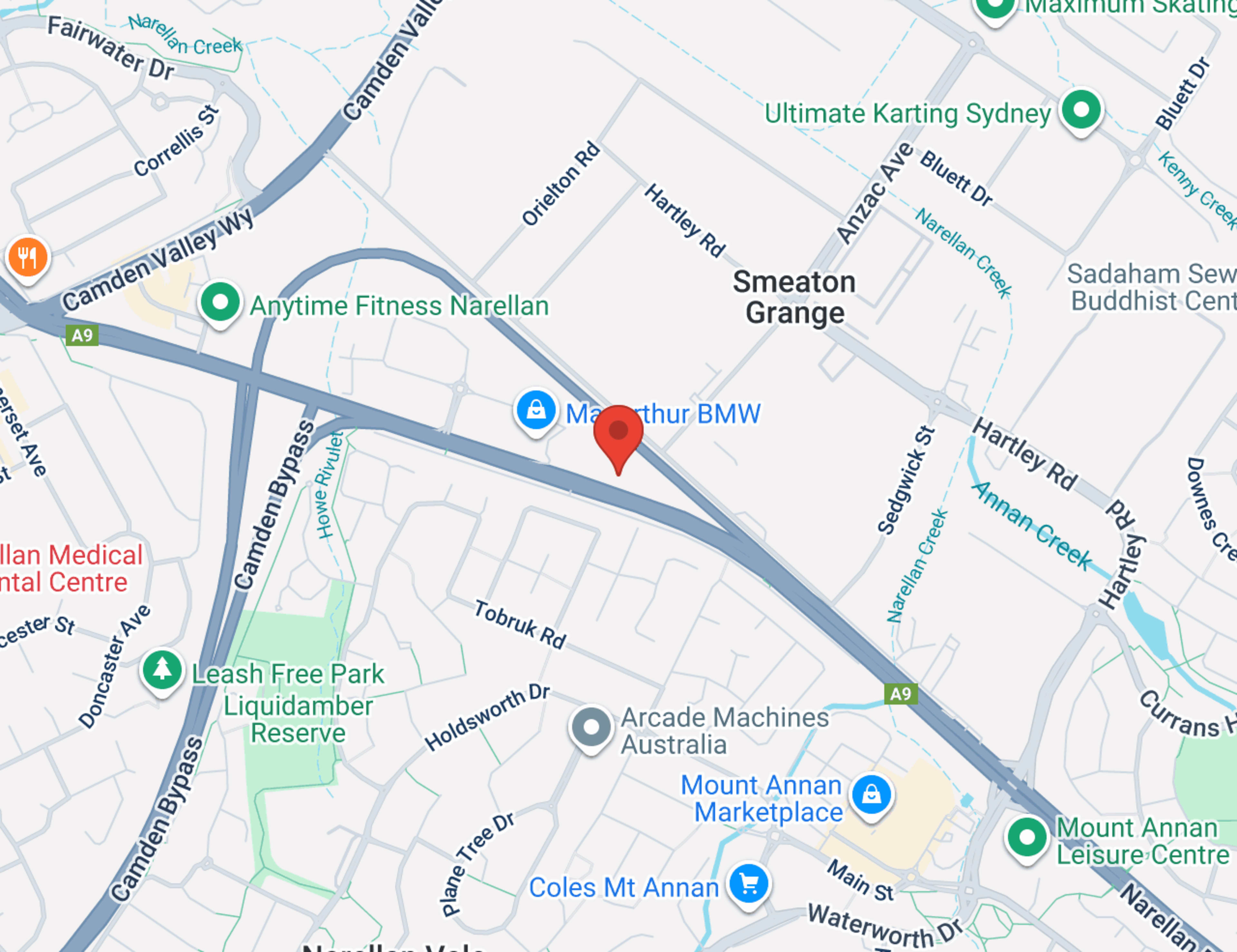 Geely Macarthur map