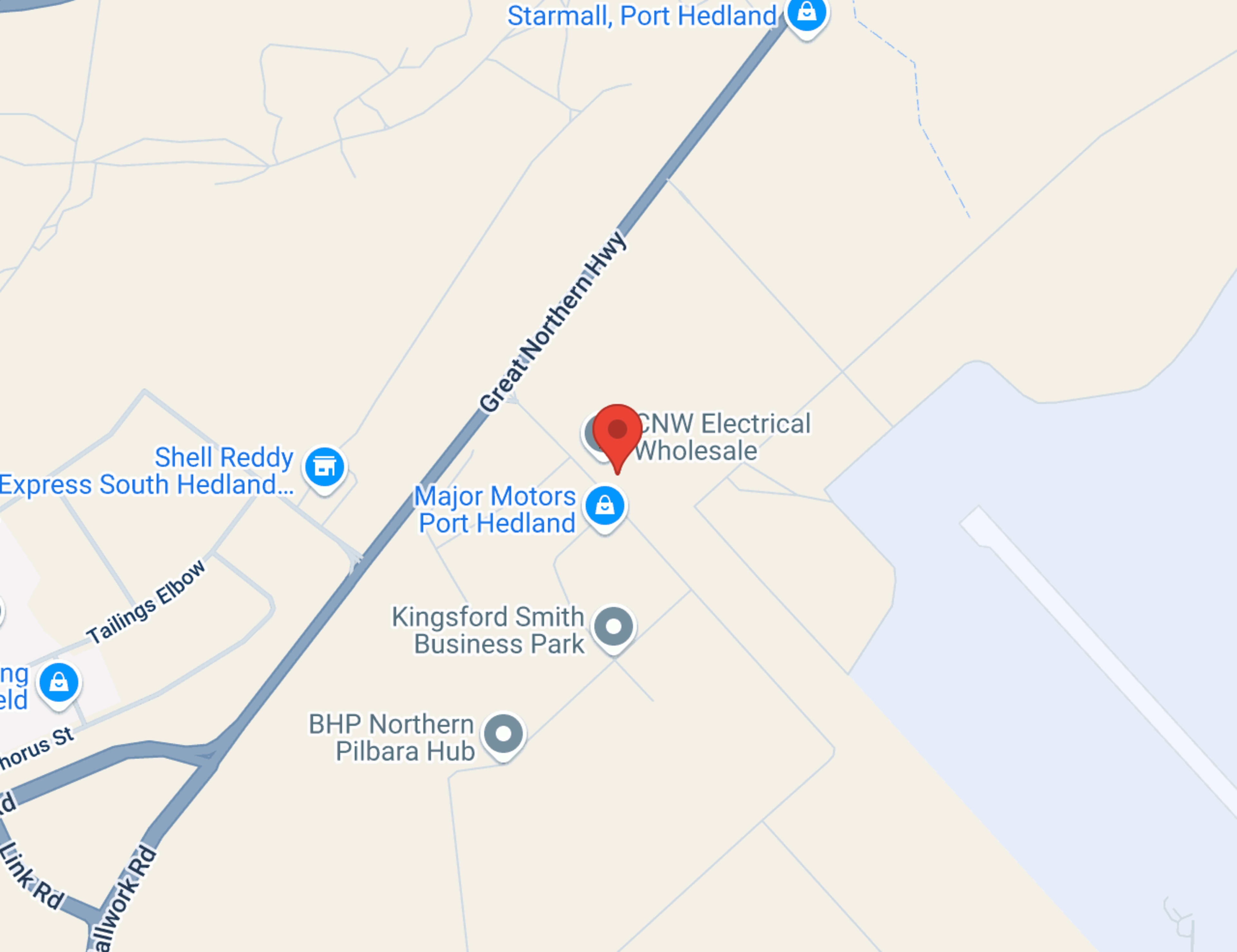Port Hedland Kia map