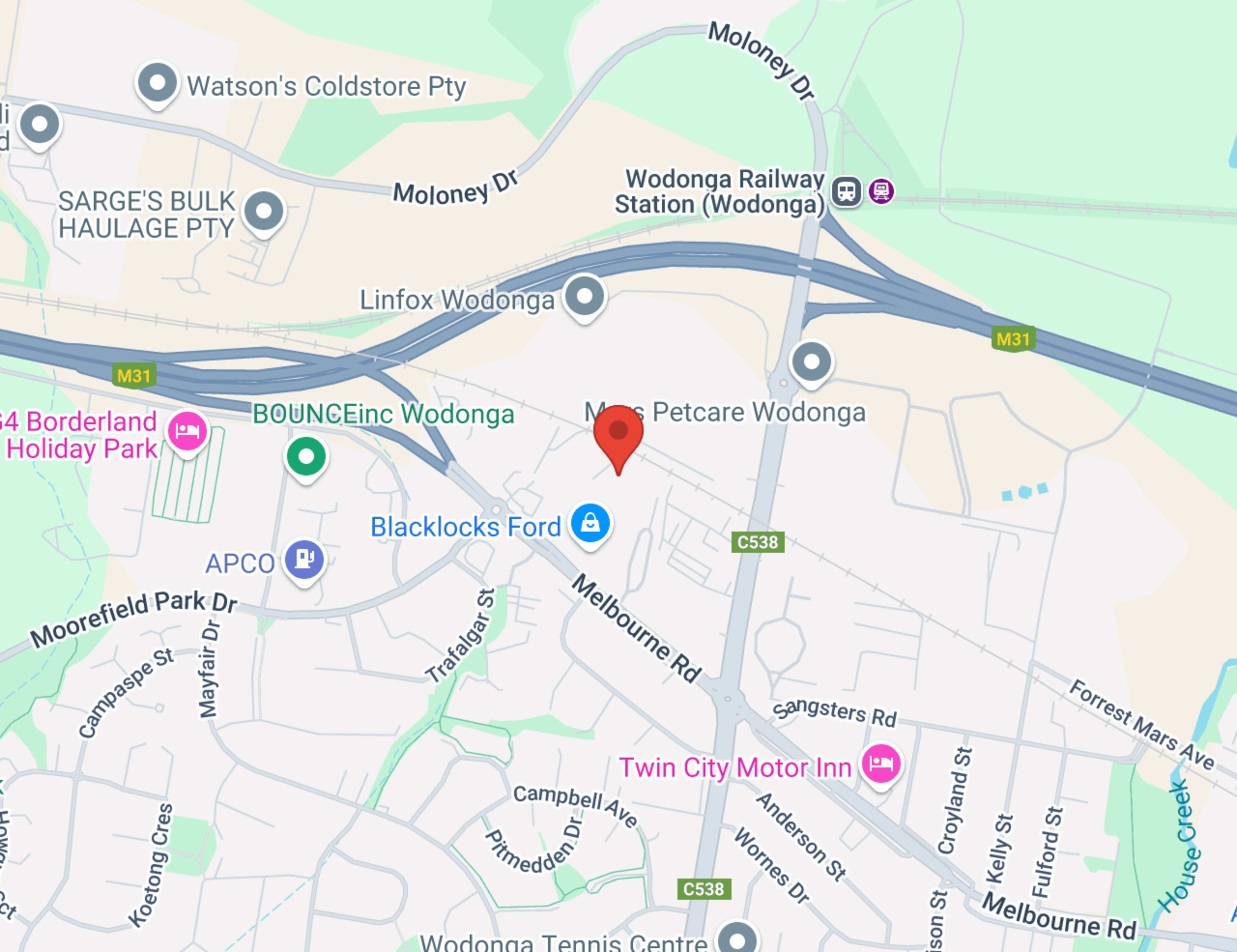 Blacklock Trucks map