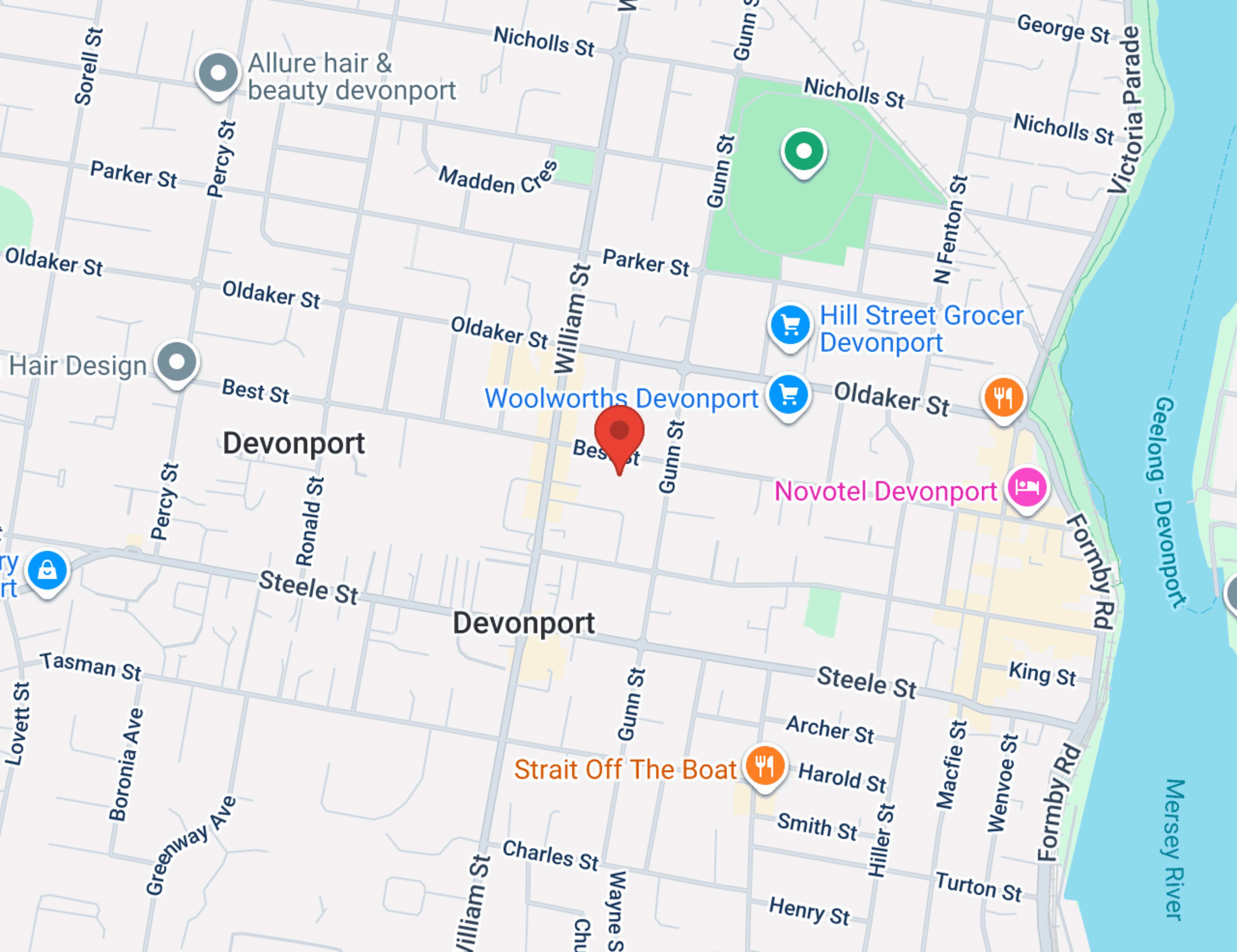 Devonport Mazda map