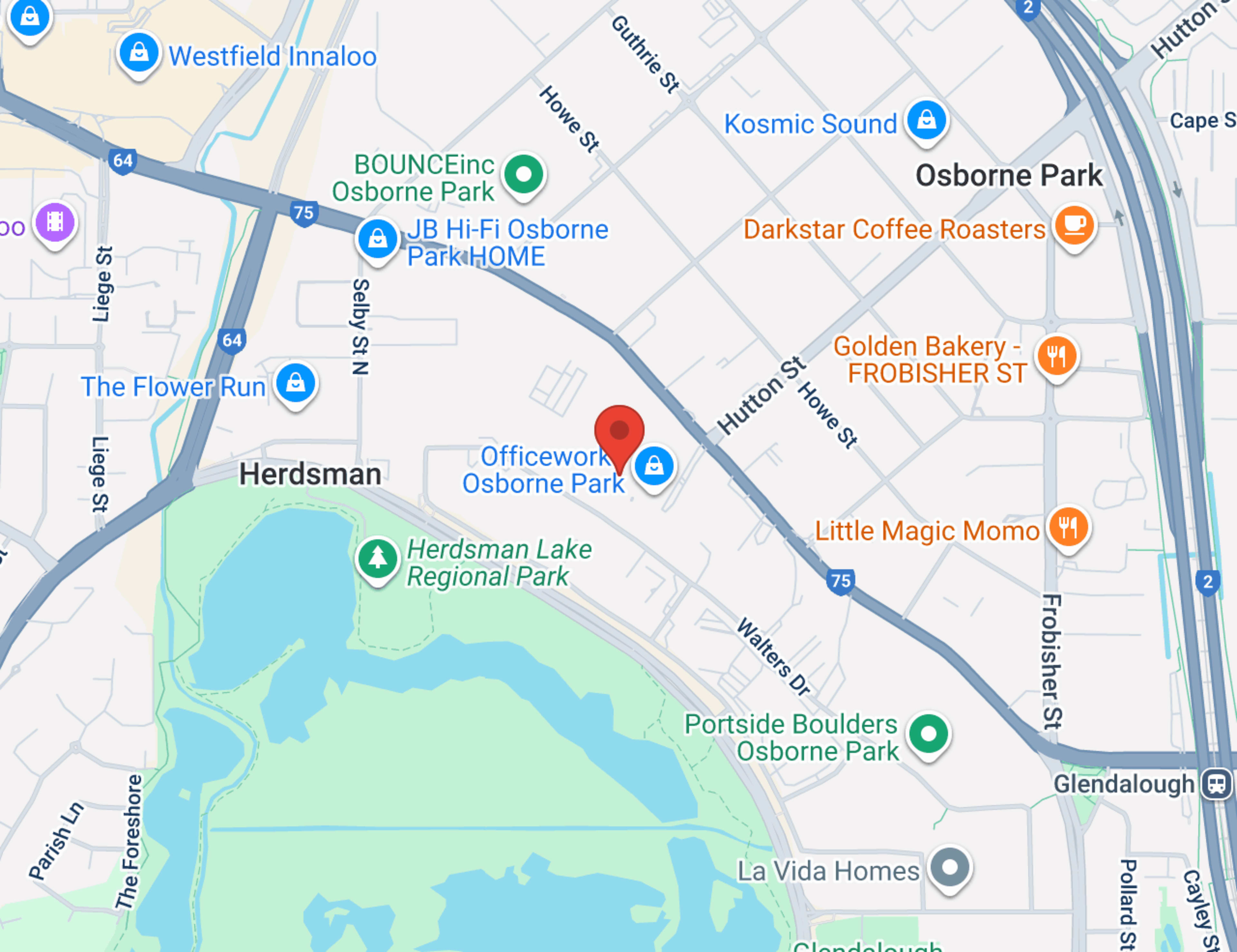 Osborne Park GWM map