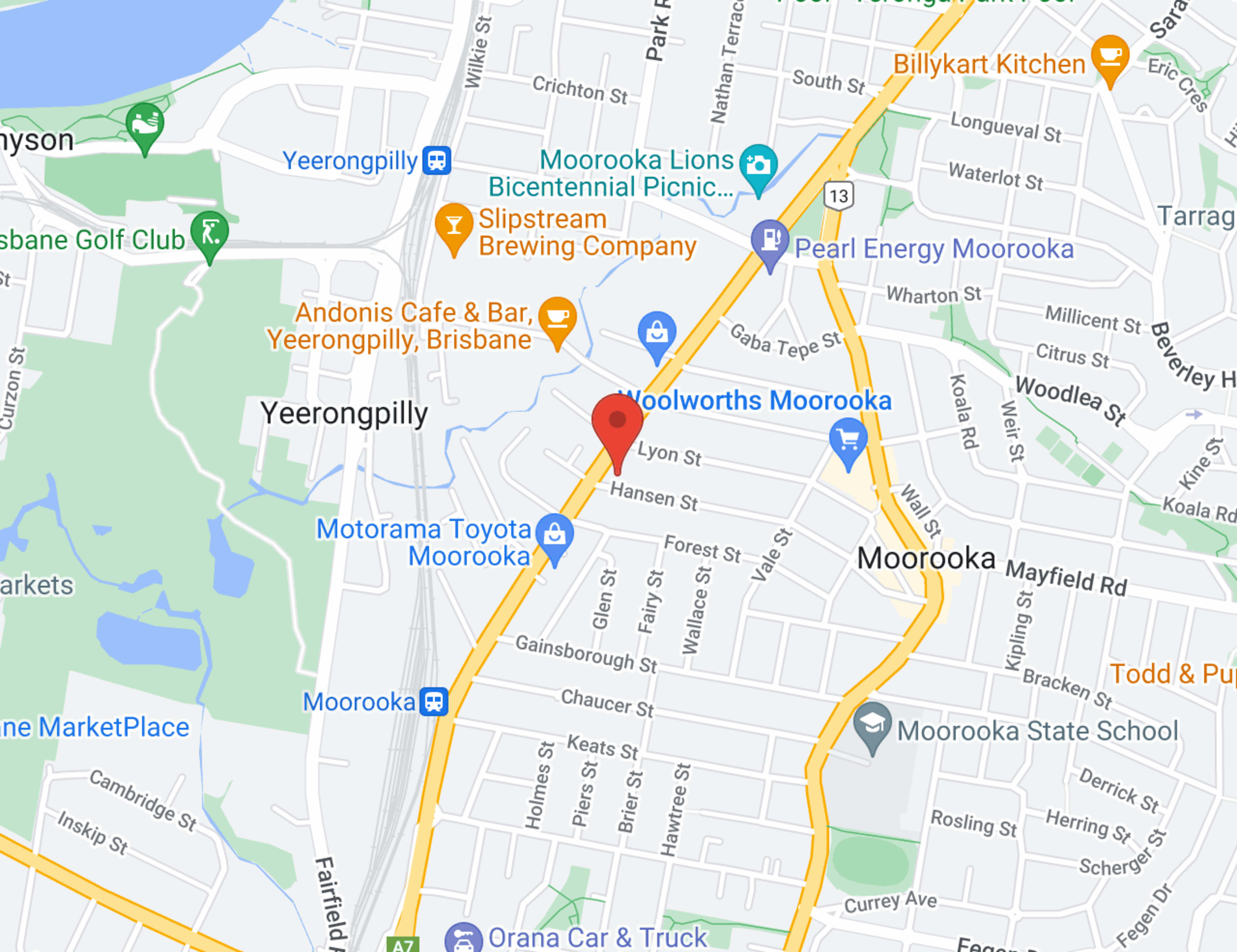 Westpoint Mahindra - Moorooka map