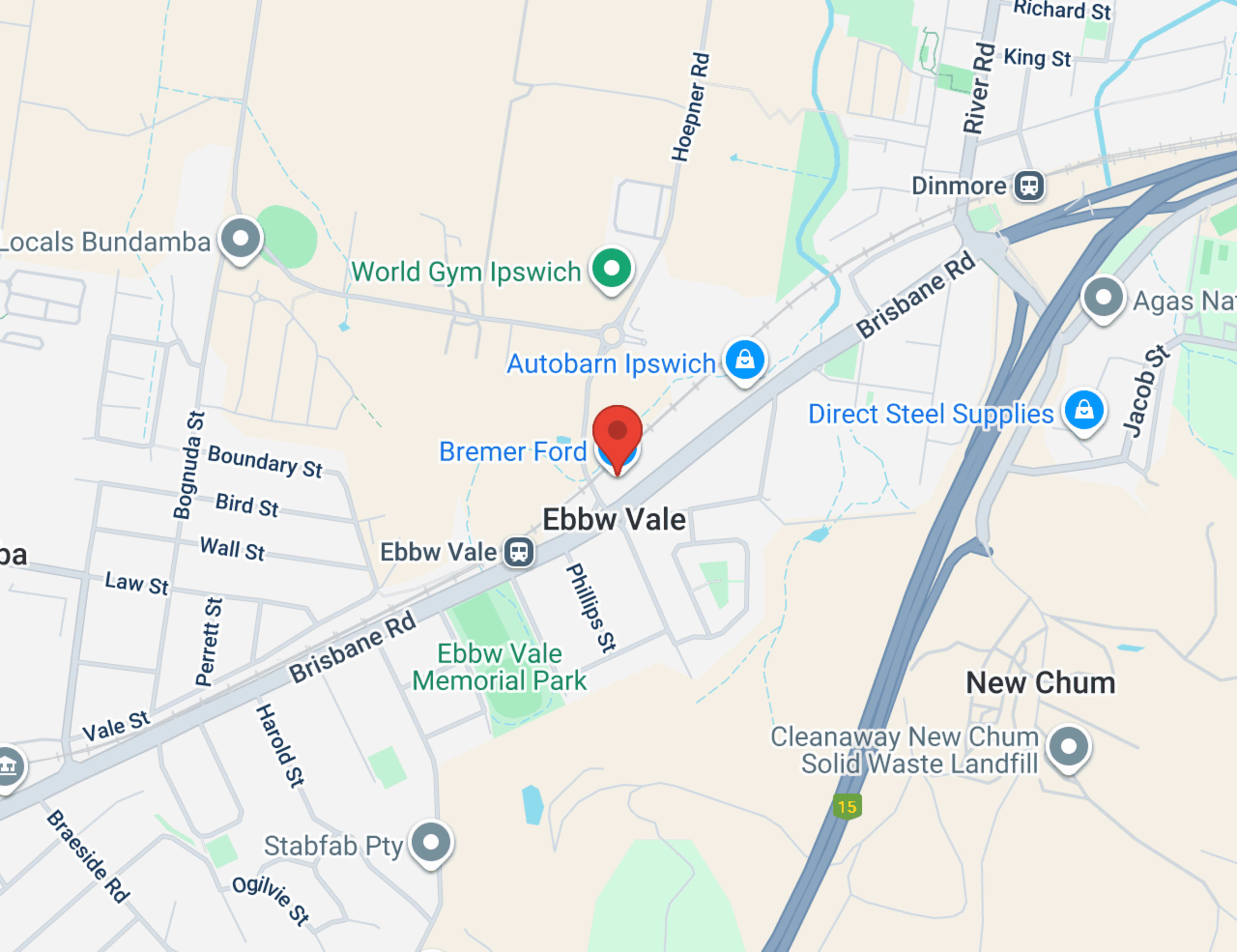 Bremer Ford - Sales map