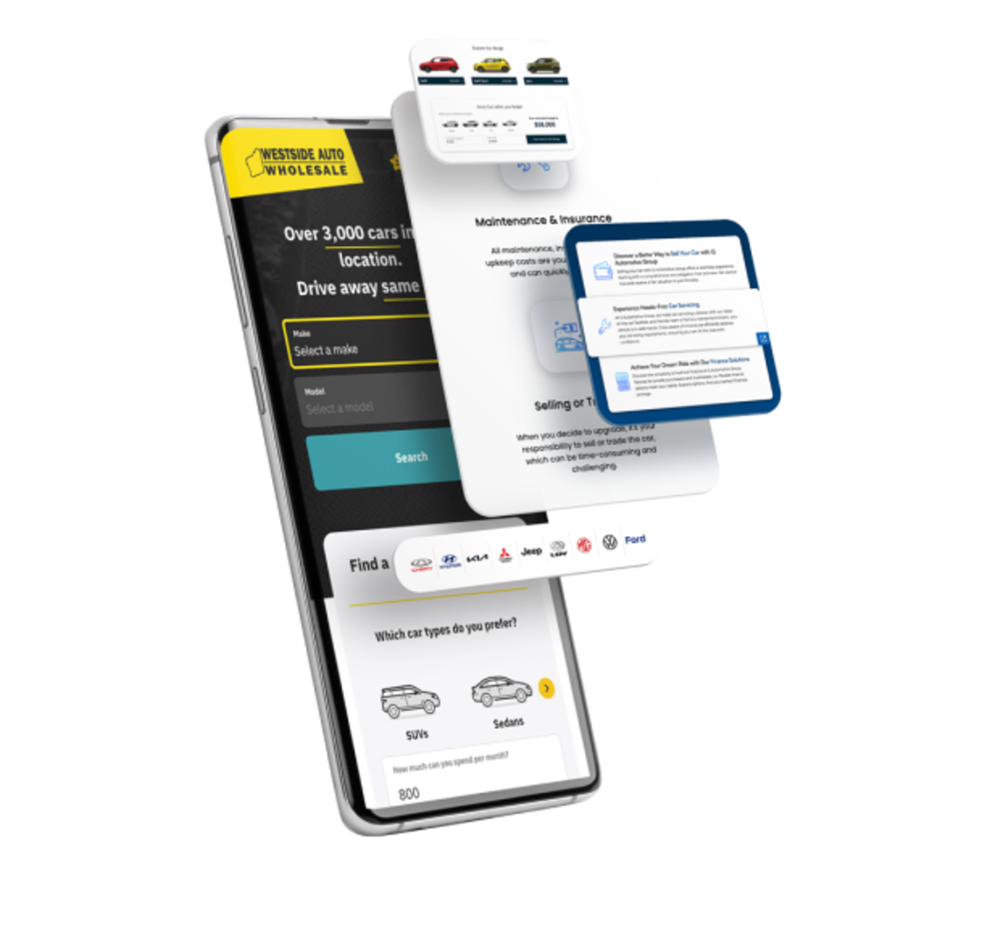 Dealer Studio Automotive Website Mockup