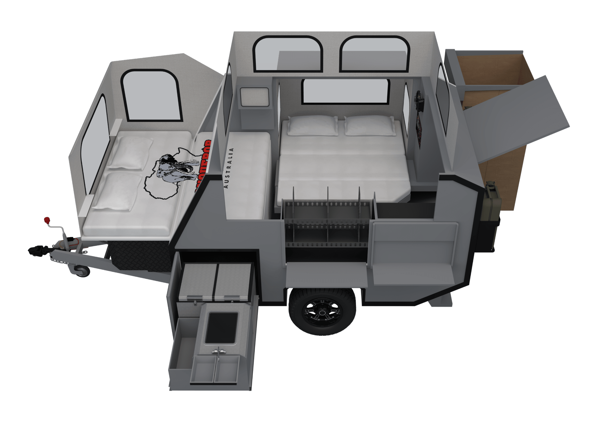 UEV-440 Compact Hybrid Camper