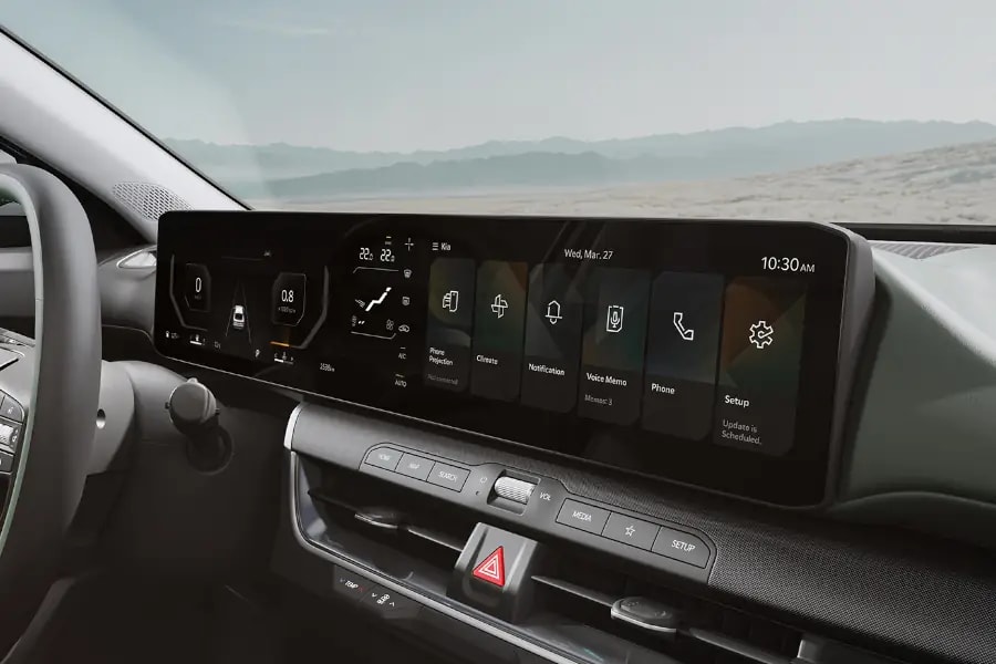 Integrated panoramic display Image