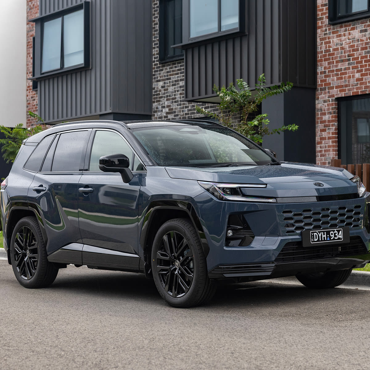 Toyota RAV4 PHEV charging port with 22.7kWh battery detail