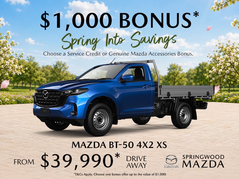 Mazda BT-50 $1,000 Bonus - Springwood Mazda Brisbane