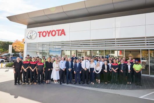 New Town Toyota team celebrates winning 2025 MTA WA Large Automotive Business of the Yea