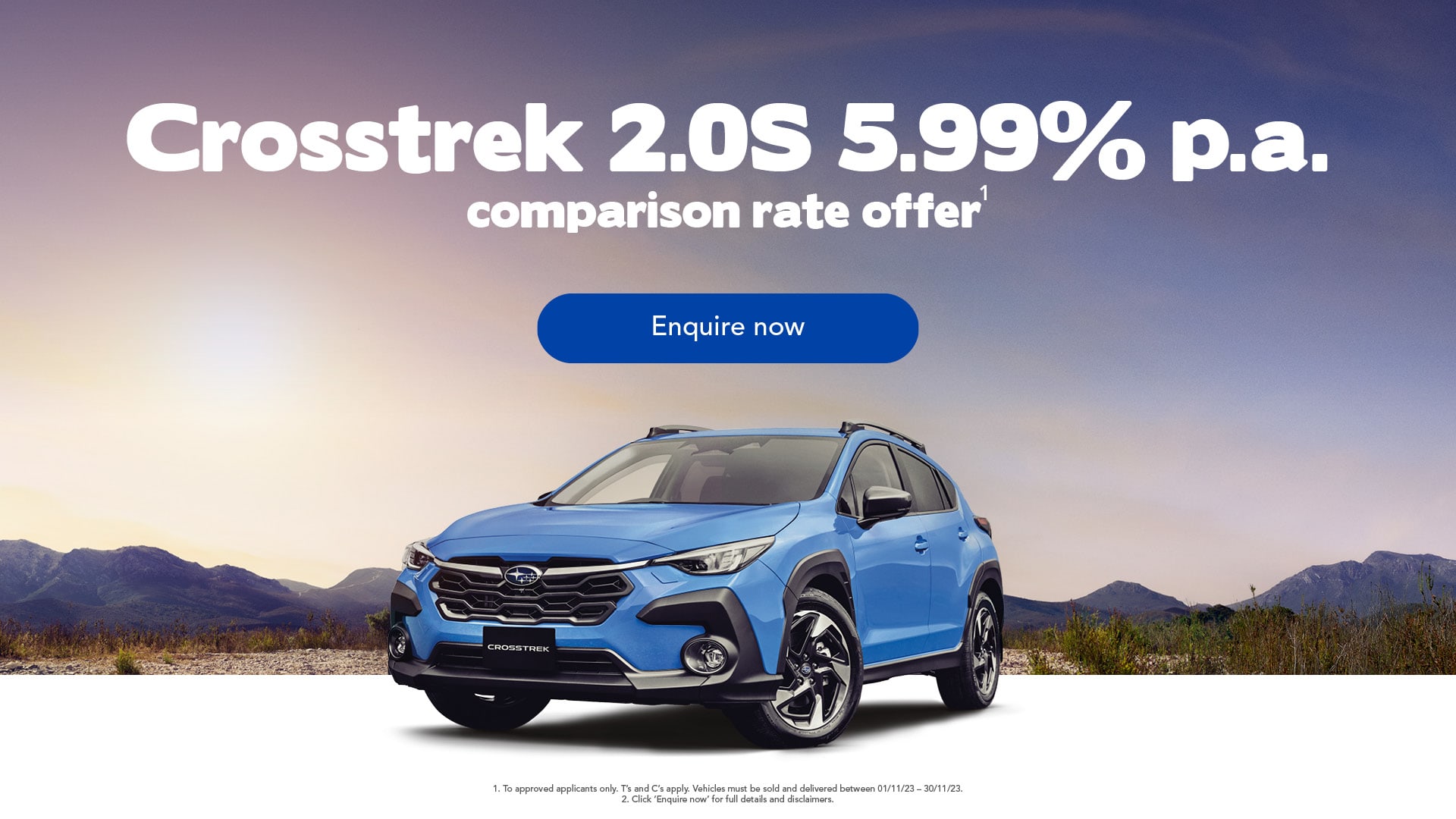 MY24 Subaru Crosstrek 2.0S Finance Offer Image