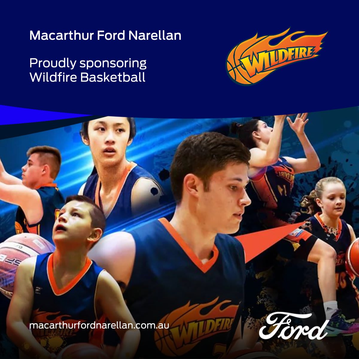Macarthur Ford Narellan: Proud Sponsor of Wildfire Basketball Club Image