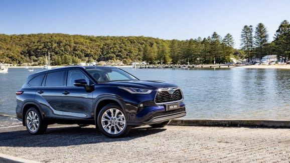 Toyota Kluger Hybrid seven-seat SUV at New Town Toyota, East Victoria Park, Perth