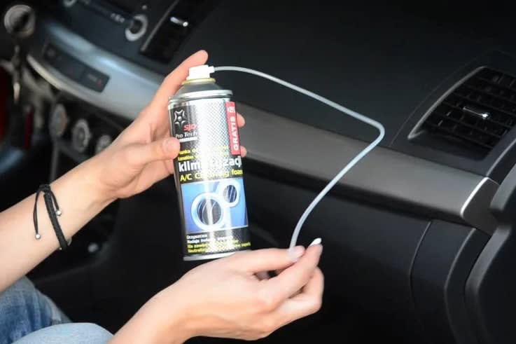 Antibacterial spray for car vents