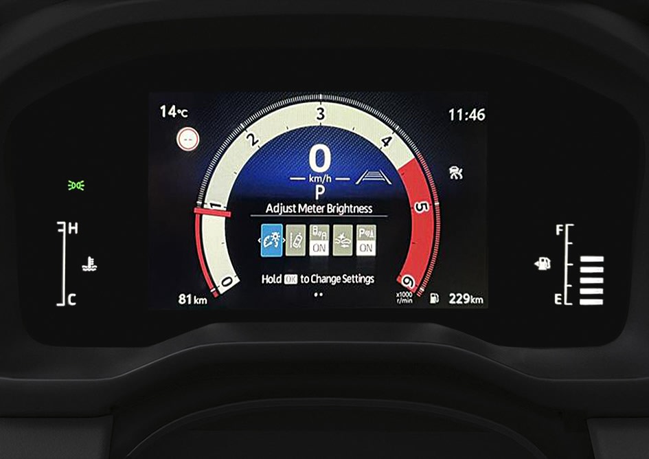 HiAce Digital Instrument Display