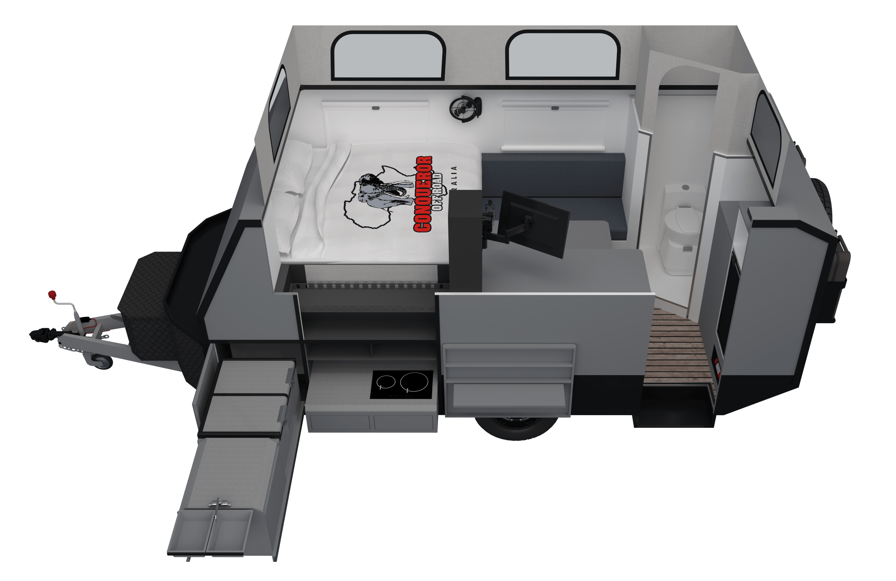 CONQUEROR UEV-600 Couples Hybrid Caravan