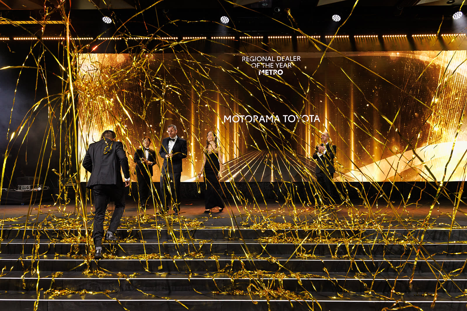 Accepting Award