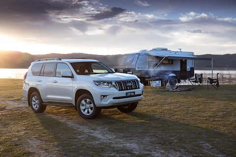 Used Toyota LandCruiser Prado 150 Series vehicles priced between $65,000 and $75,000 at New Town Toyota Perth – premium 4WDs built for comfort and adventure